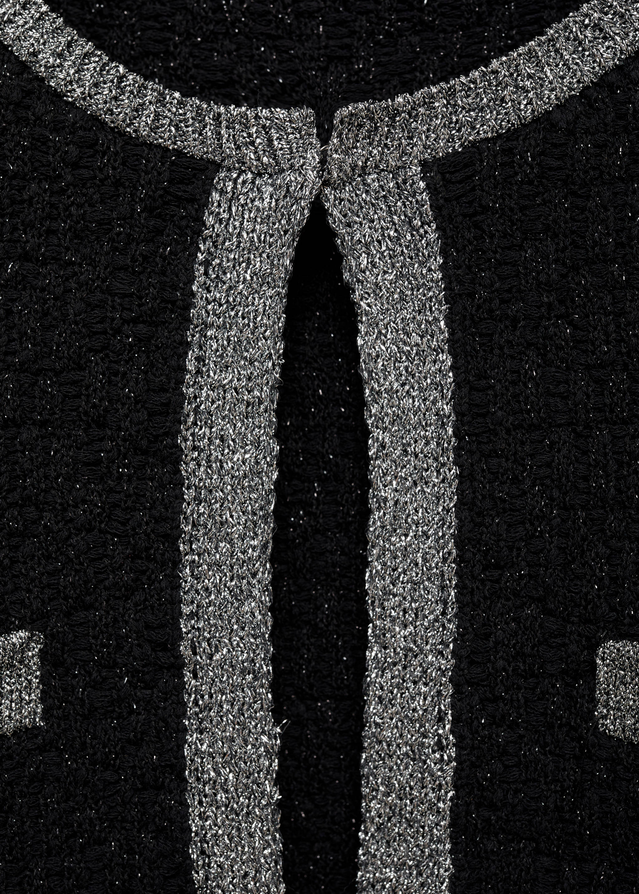 Knitted jacket with lurex detail - Details of the article 8