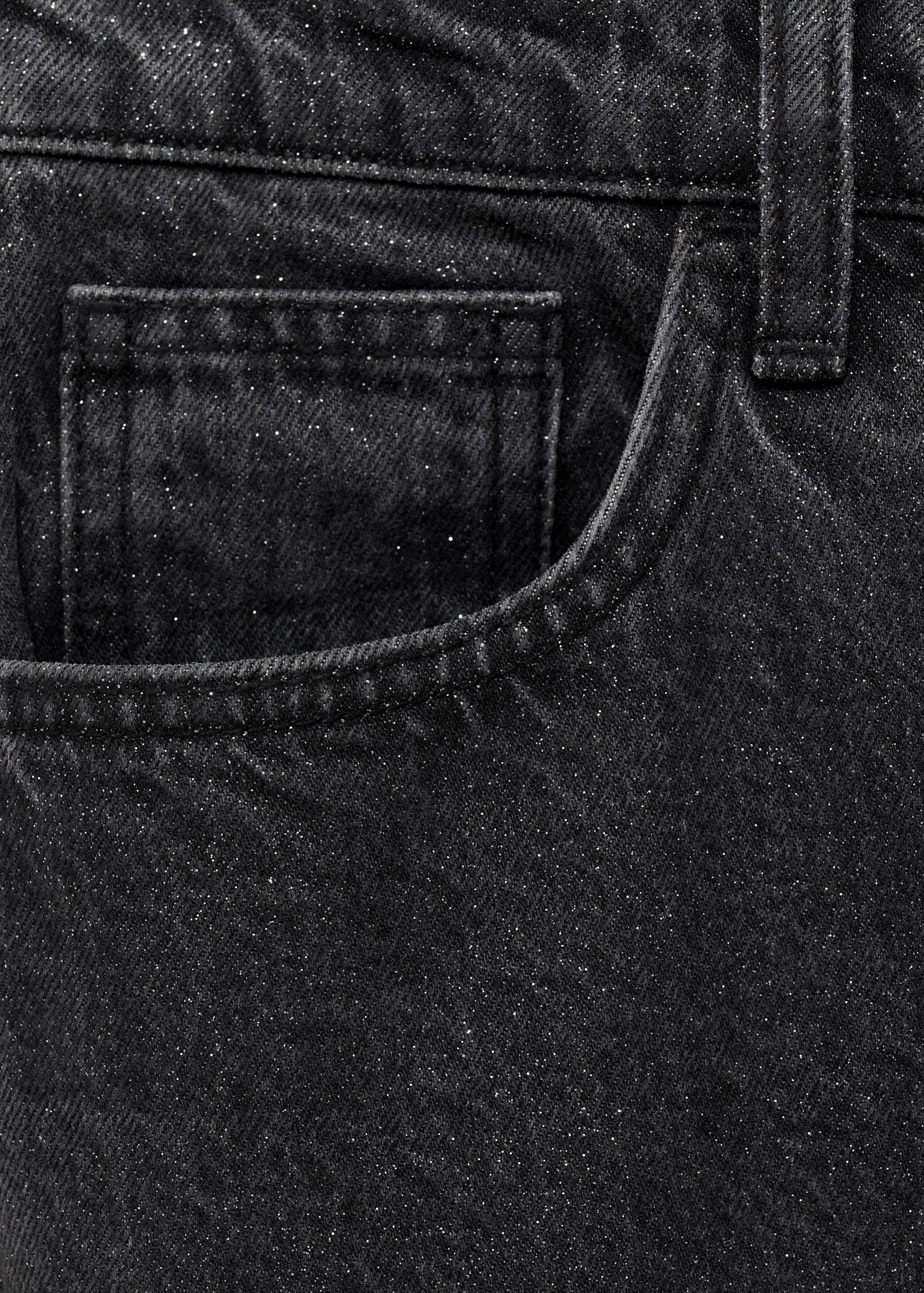 Shiny straight-fit jeans - Details of the article 0