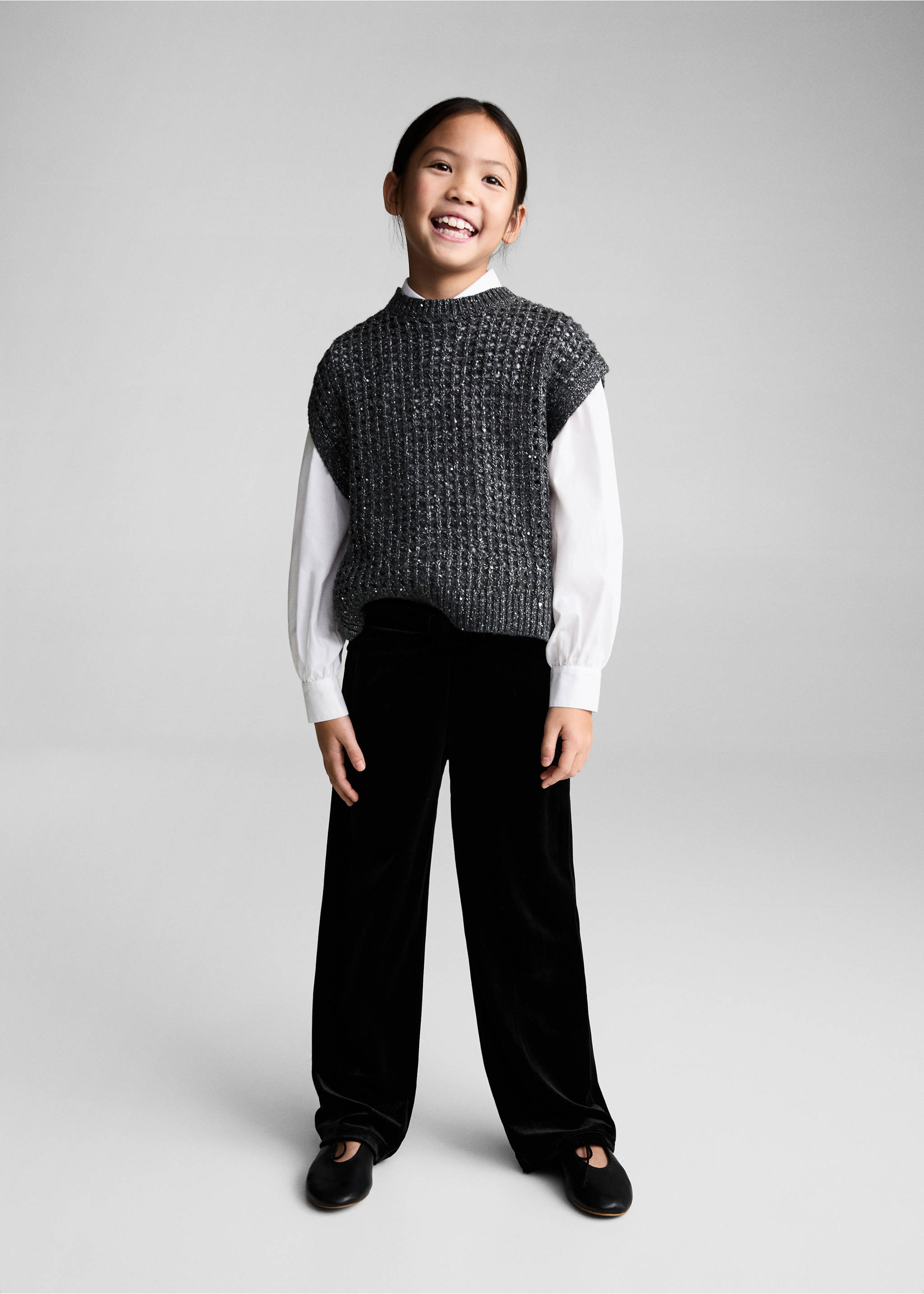 Pantalon velours - Plan général, Noir. Ref: 77049232-00.