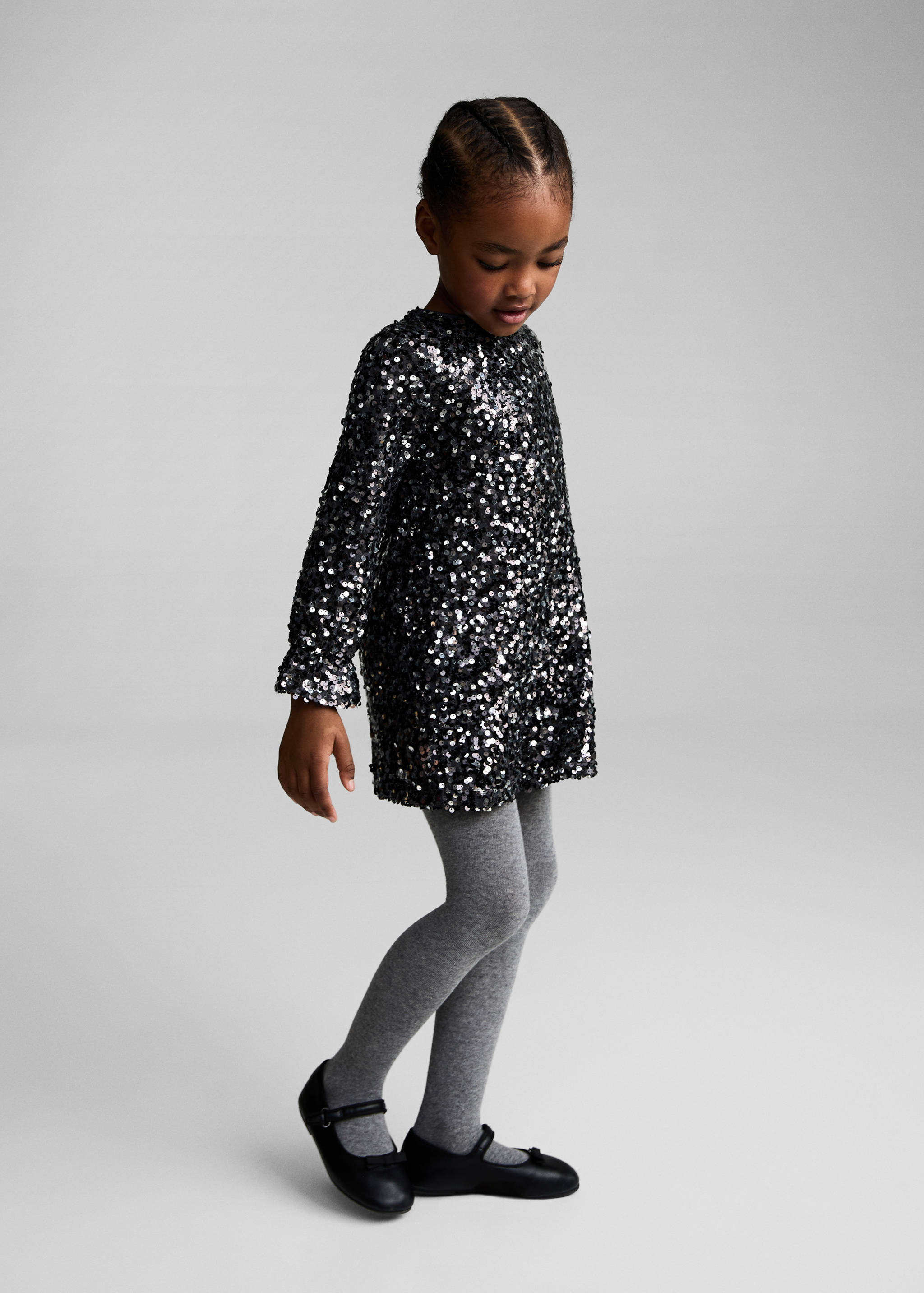 Sequin appliqué dress - General plane