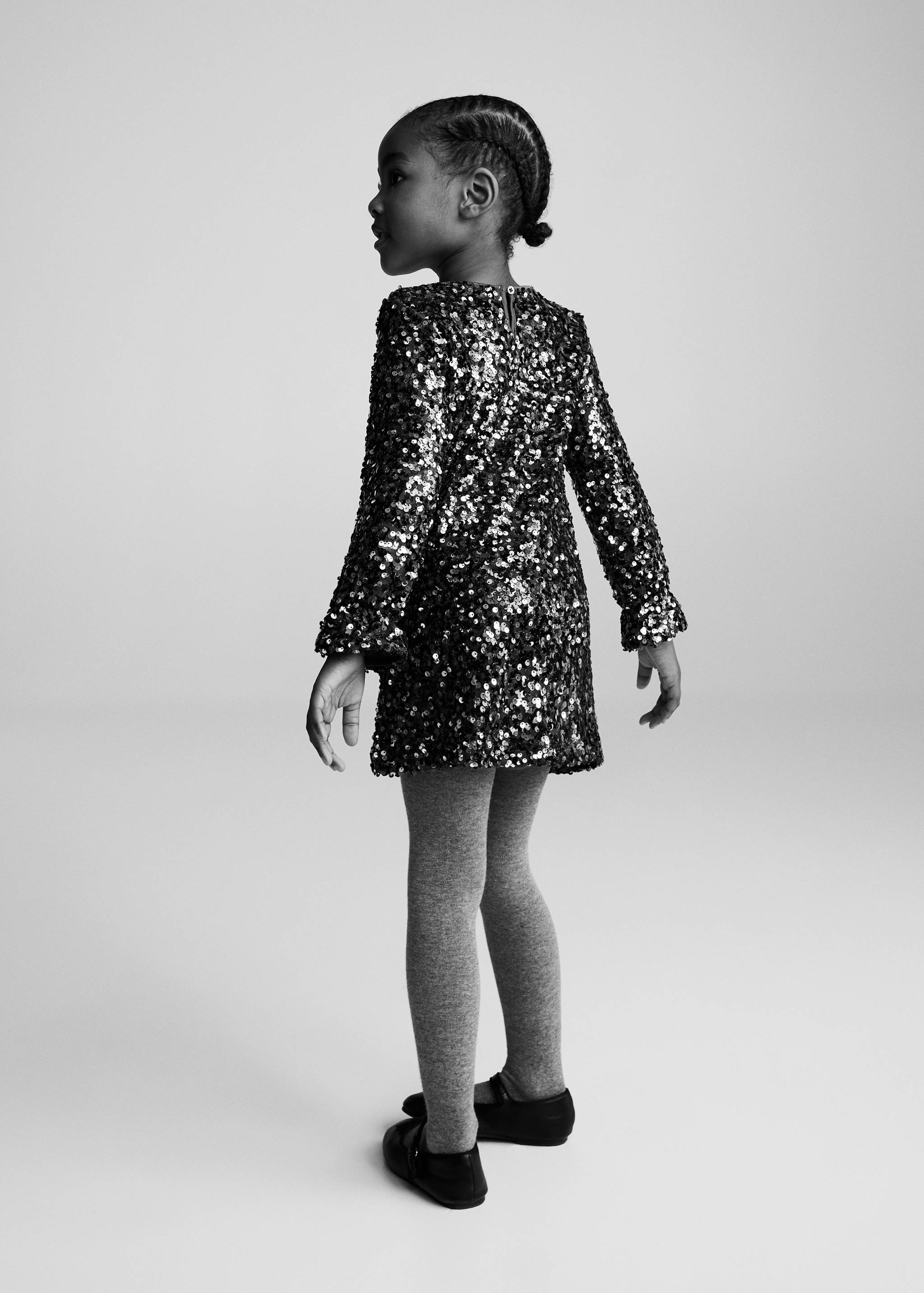 Sequin appliqué dress - Reverse of the article