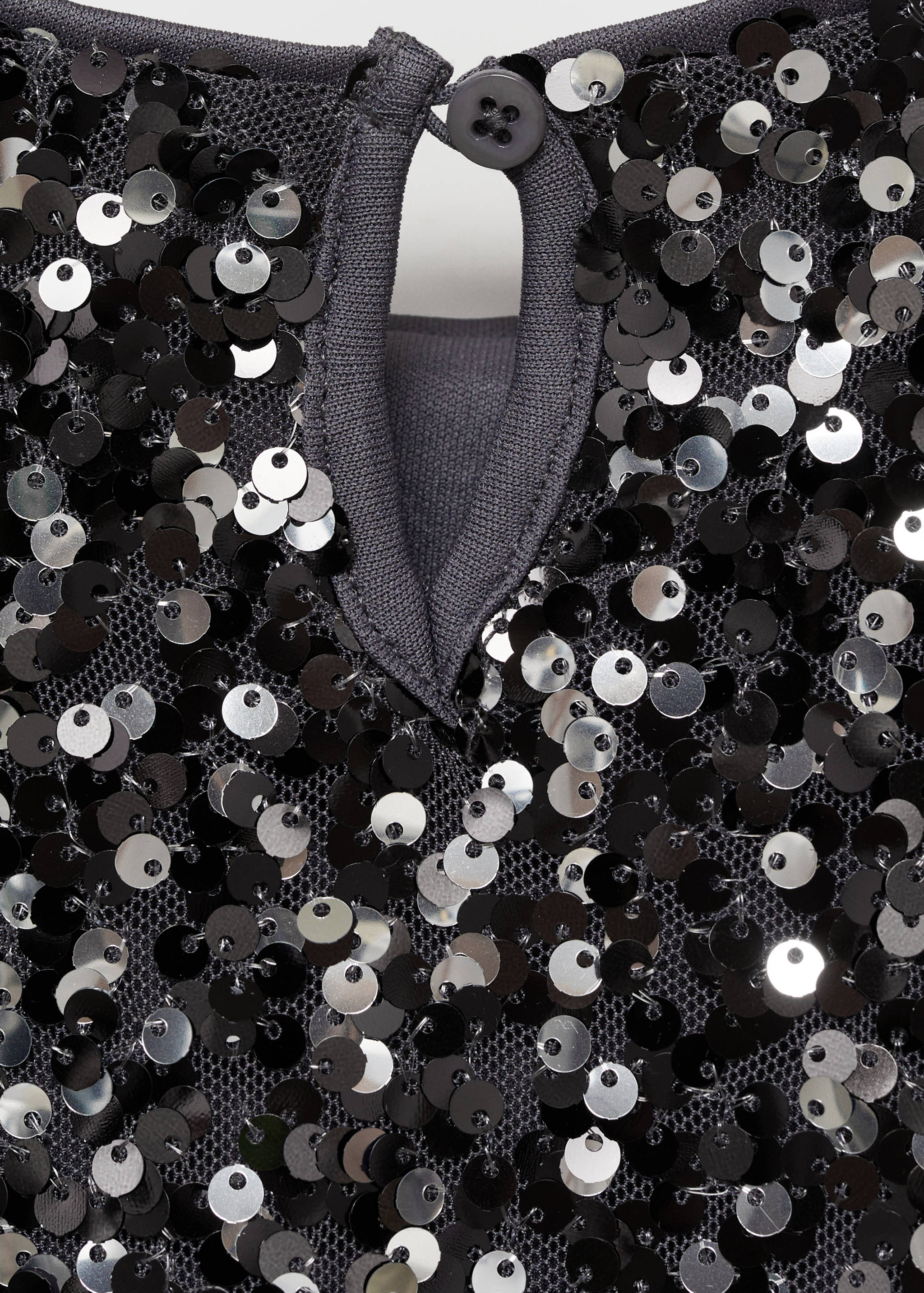 Sequin appliqué dress - Details of the article 0