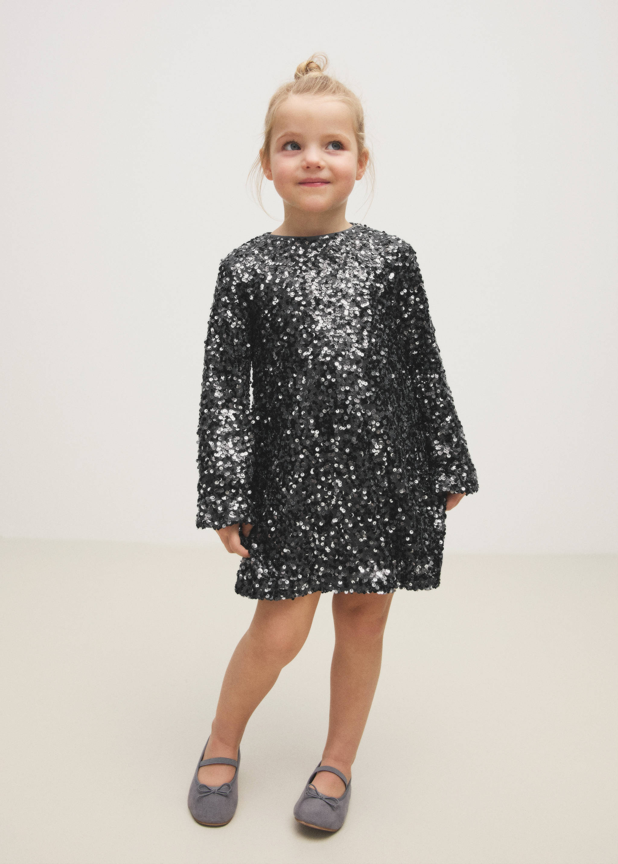 Sequin appliqué dress - Details of the article 5