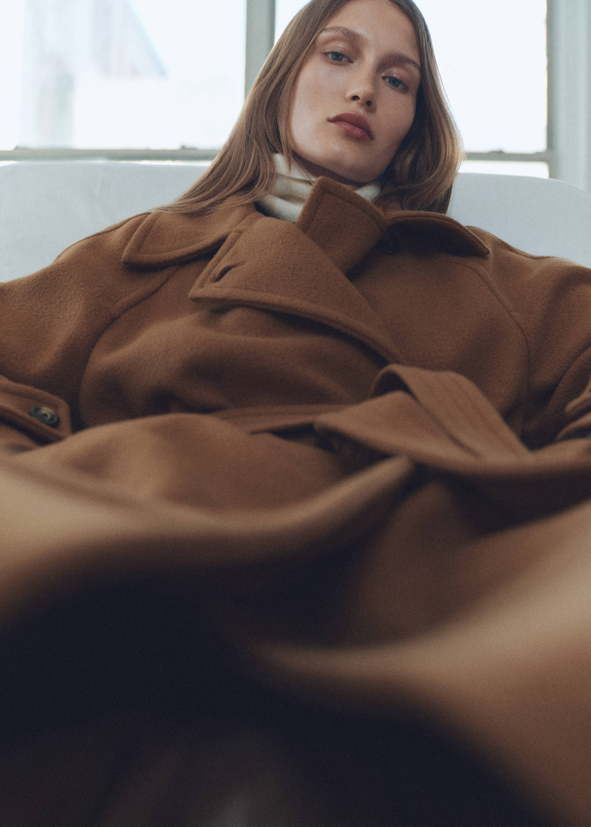 Abrigo lana cinturón - Detalle del artículo 1