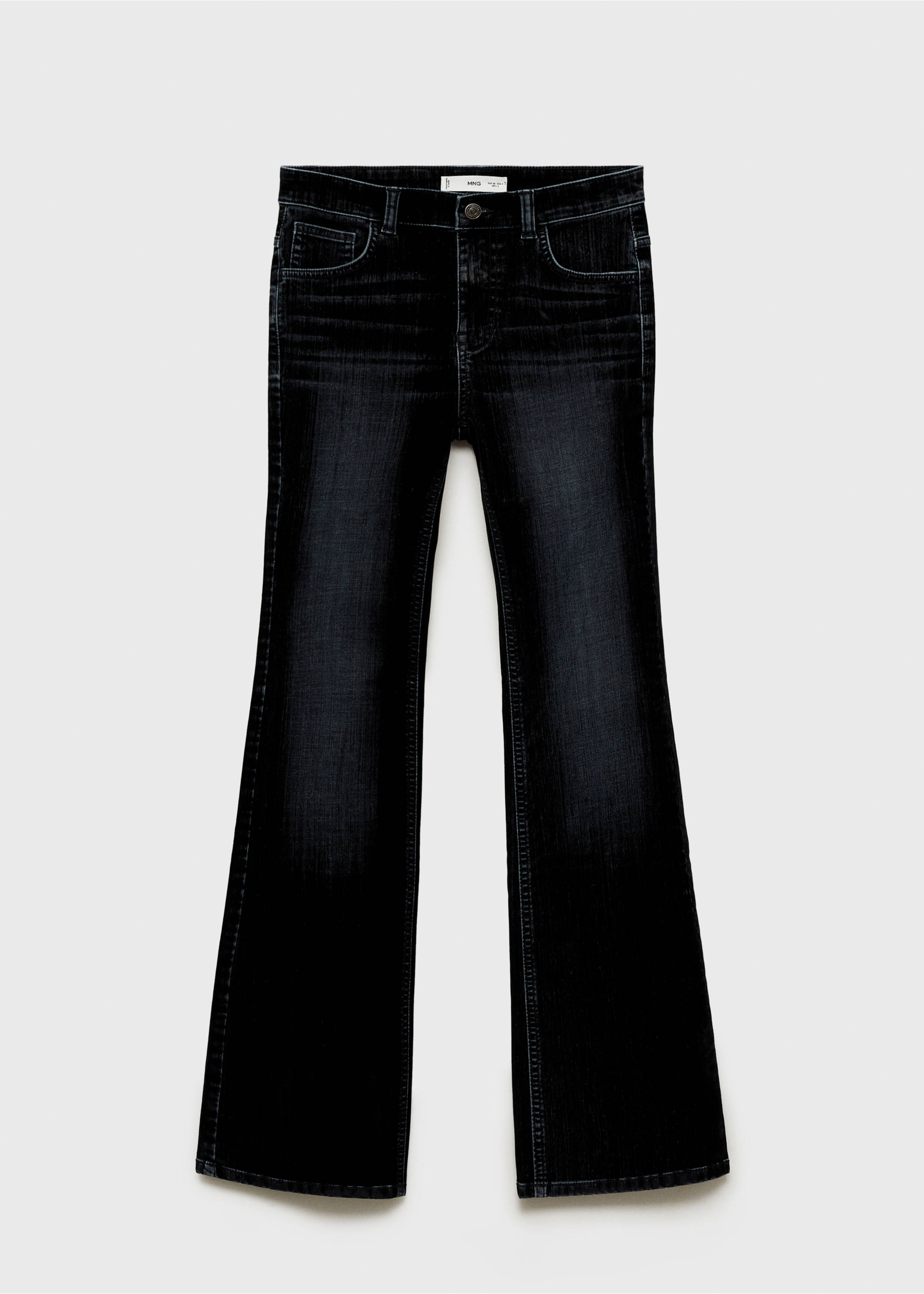 Low-rise flared jeans - Article without model, Dark Navy. Ref: 77049406-00.