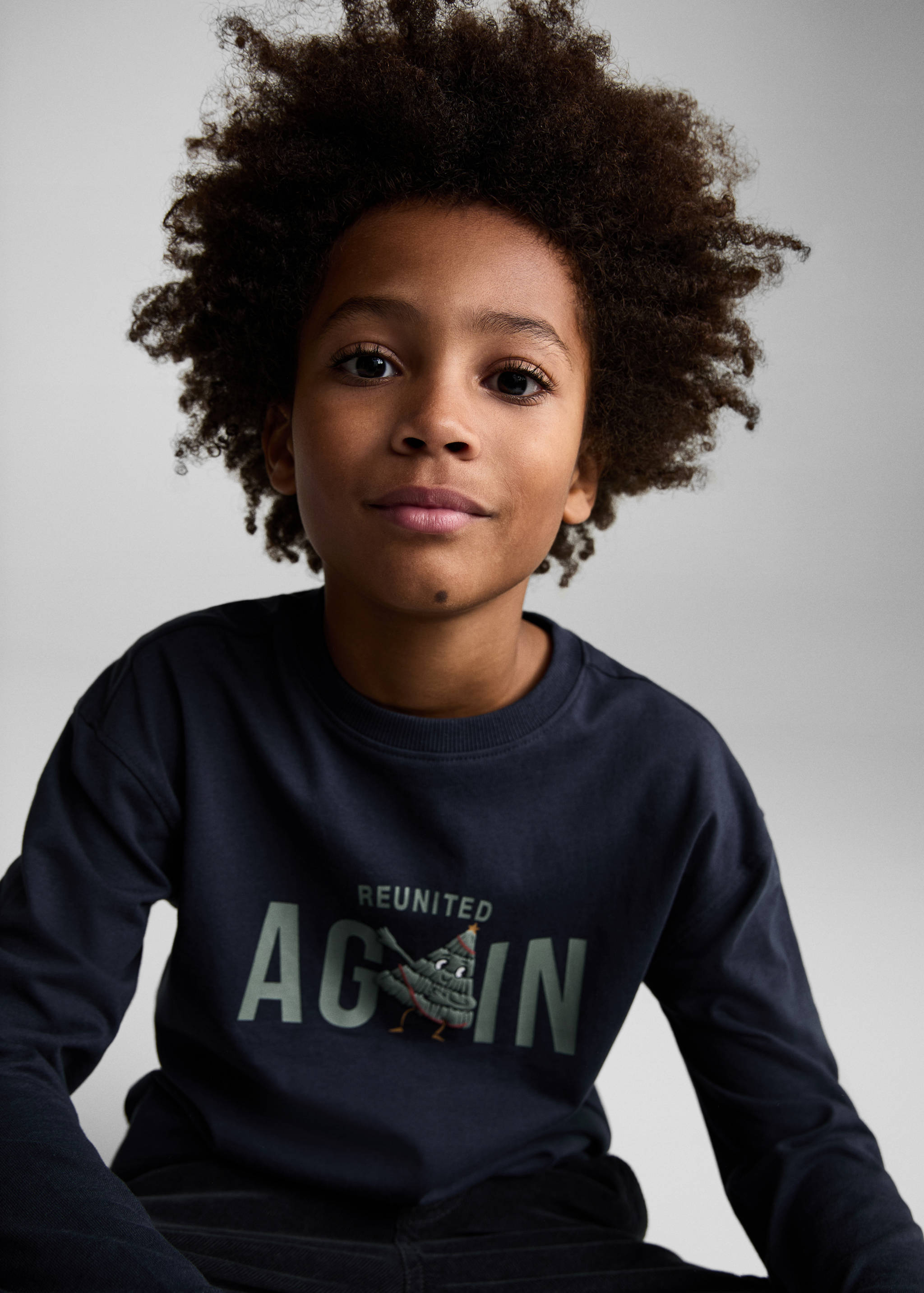 Long sleeve cotton t-shirt - Details of the article 1