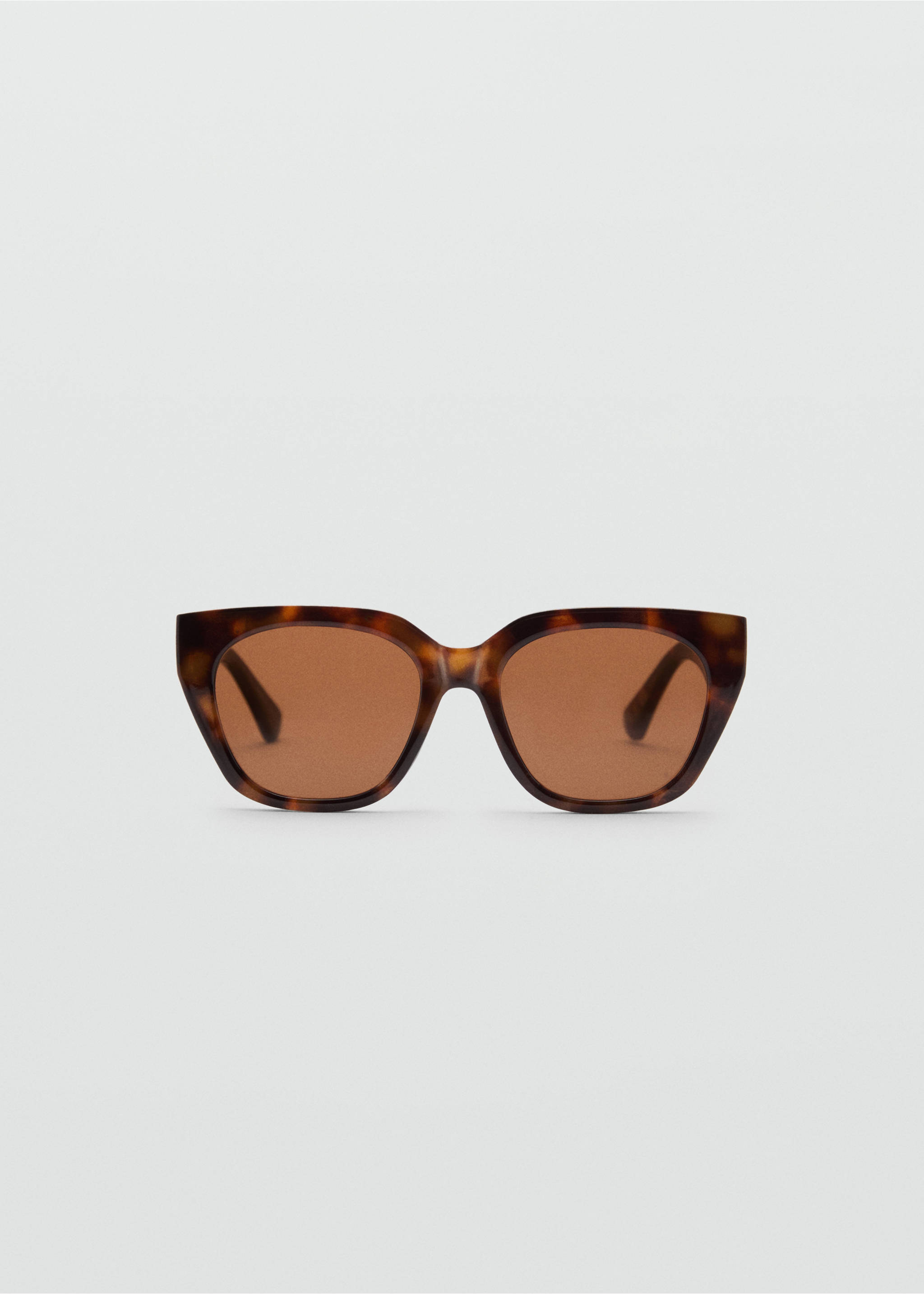 Squared frame sunglasses - Article without model, Chocolate. Ref: 77050228-00.