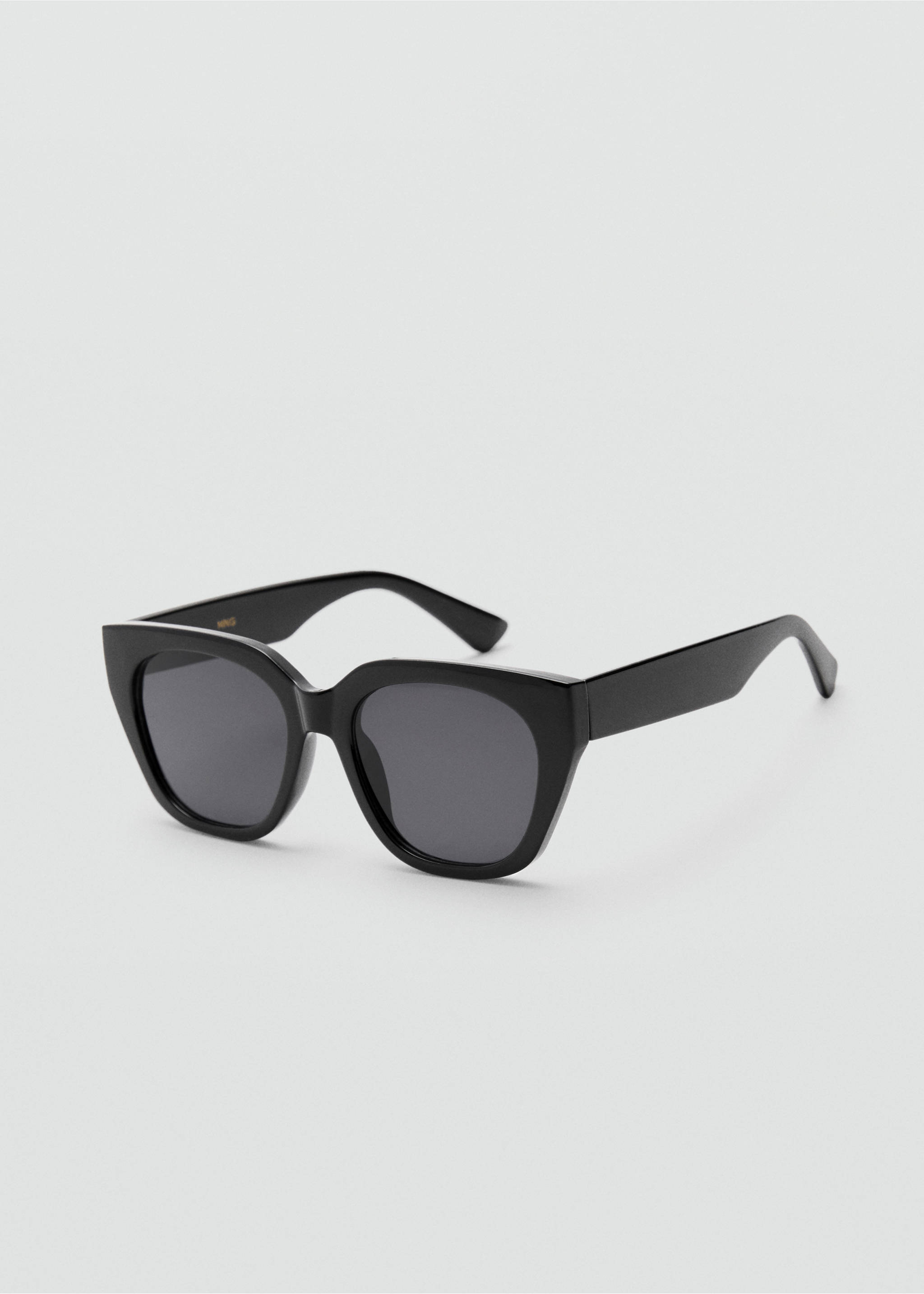 Squared frame sunglasses - Medium plane, Black. Ref: 77050228-00.