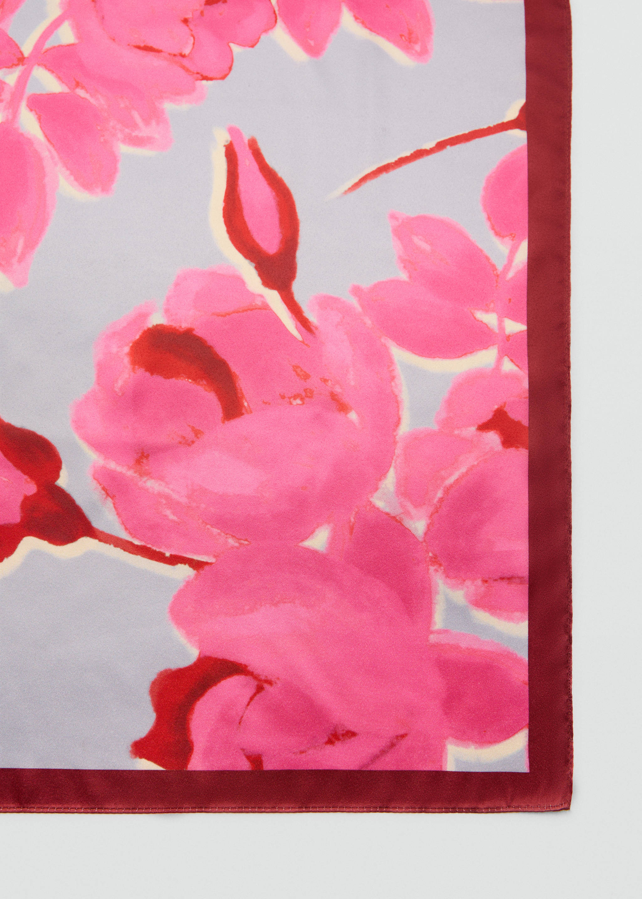 Halstuch mit Blumenmuster - Mittlere Ansicht