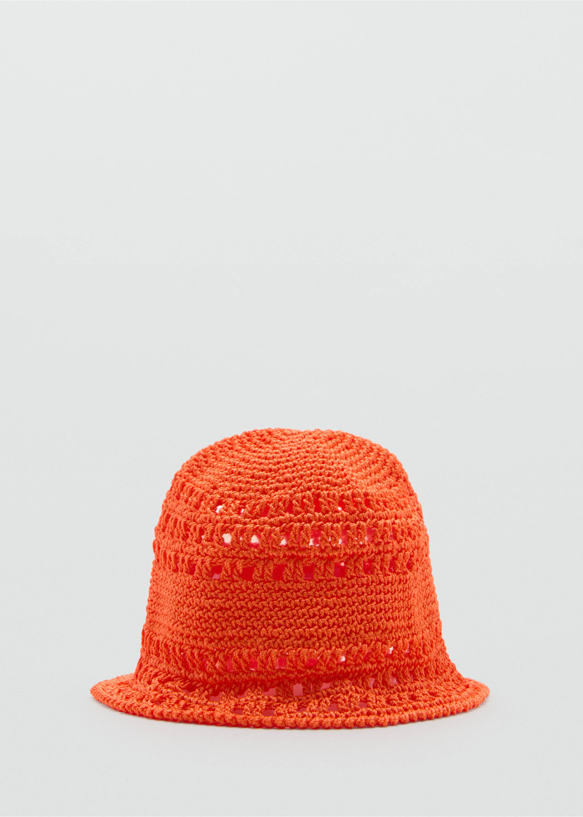 Gorro bucket crochet - Artículo sin modelo, Naranja. Ref: 77050249-00.