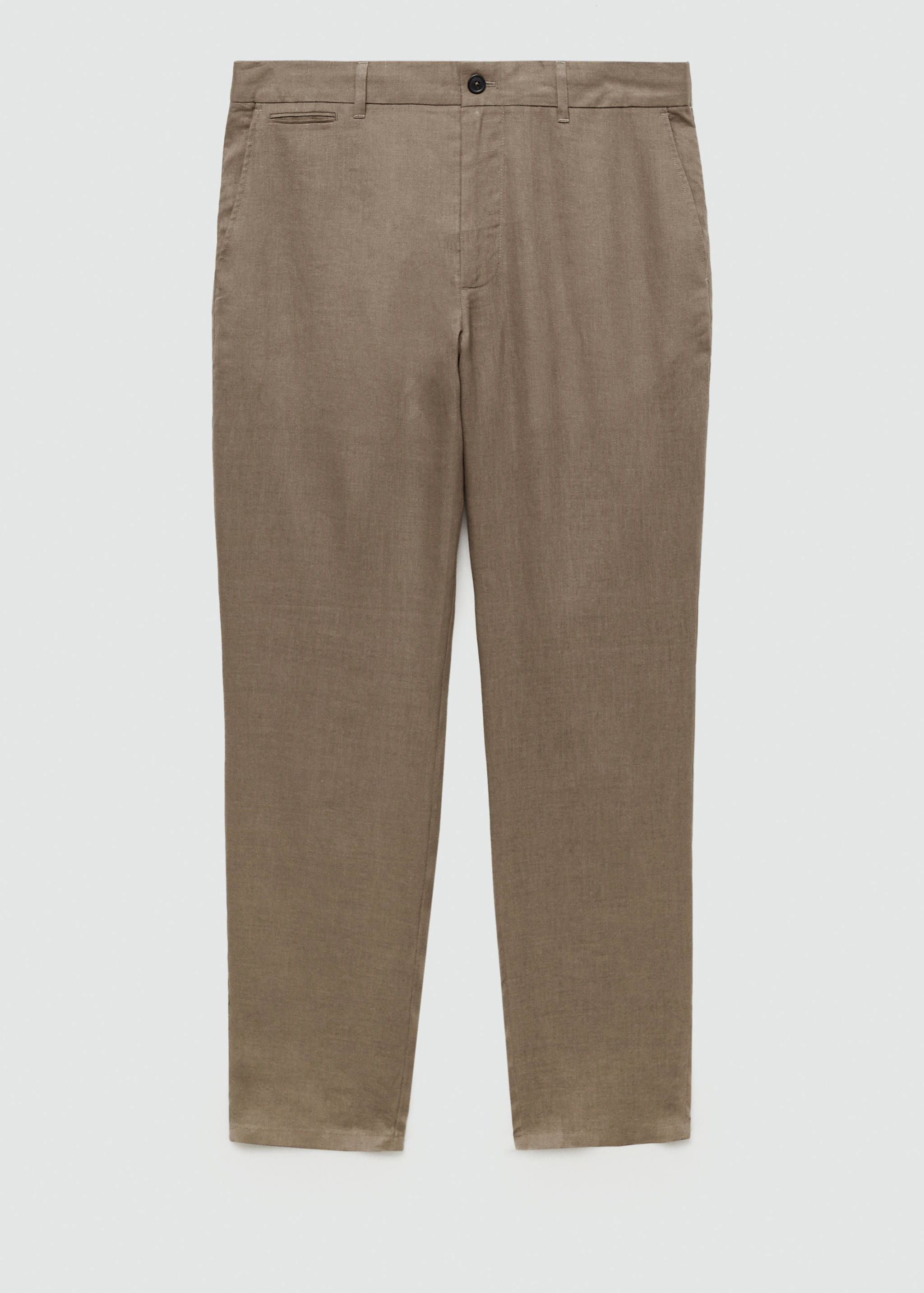 Slim-fit 100% linen pants - Article without model
