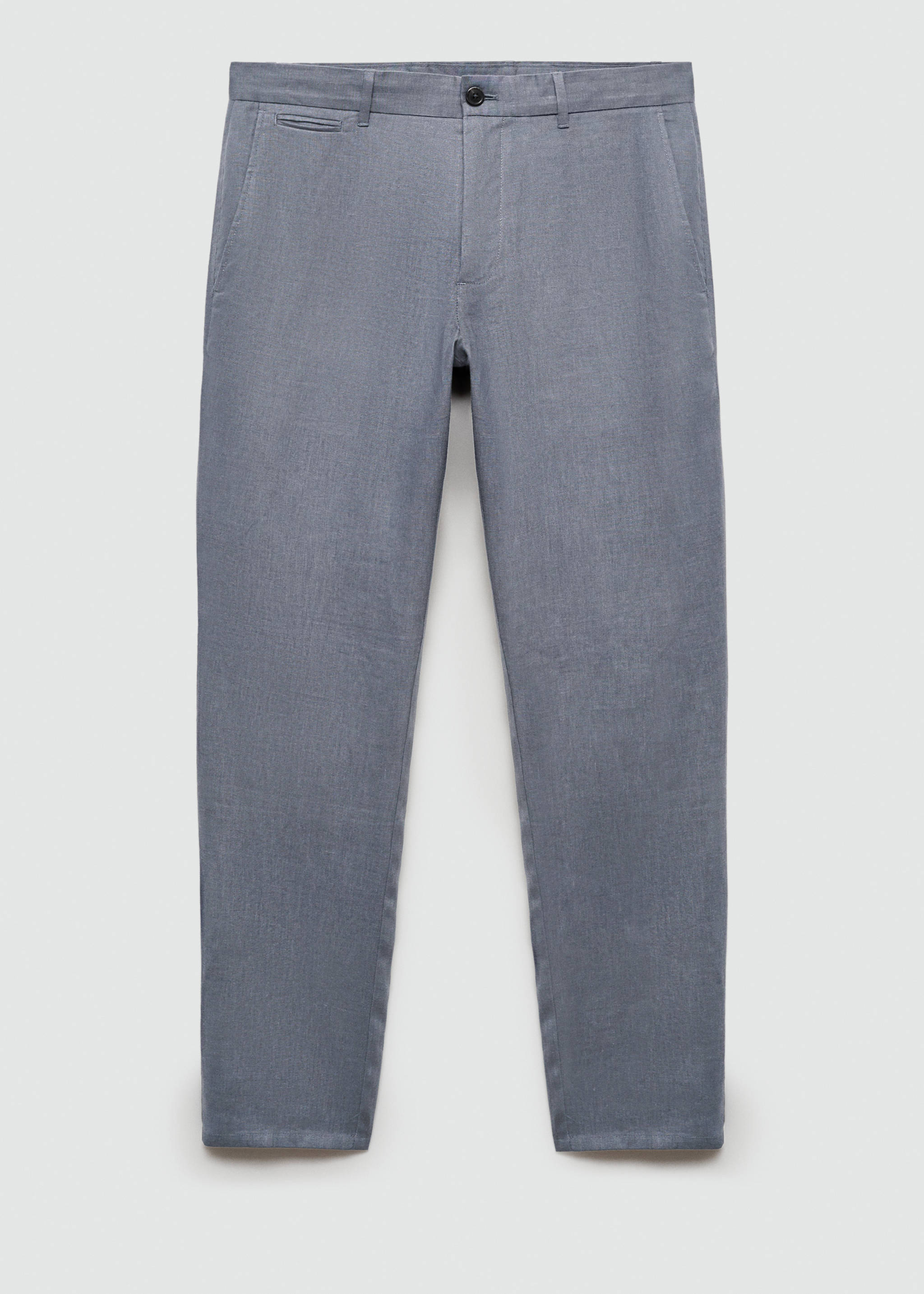 Slim-fit 100% linen pants - Article without model