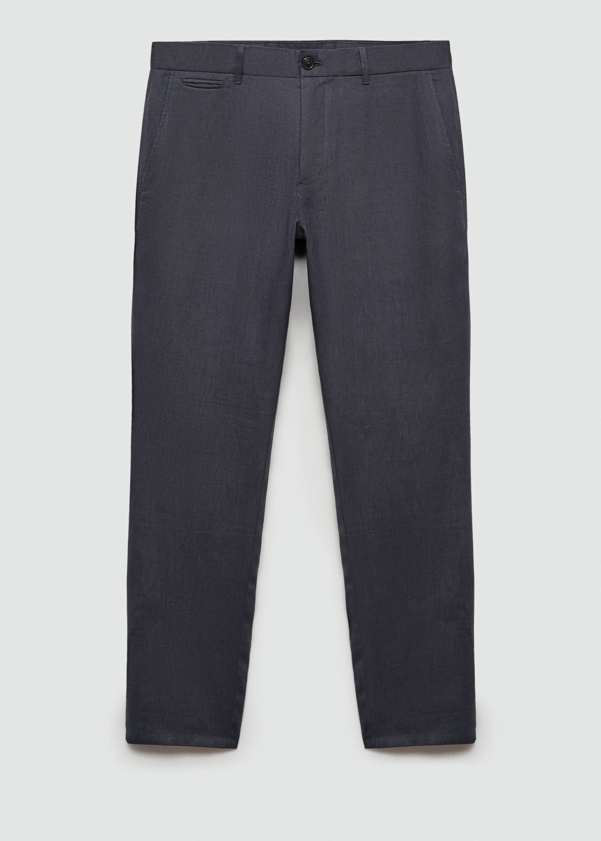 Slim-fit 100% linen pants - Article without model