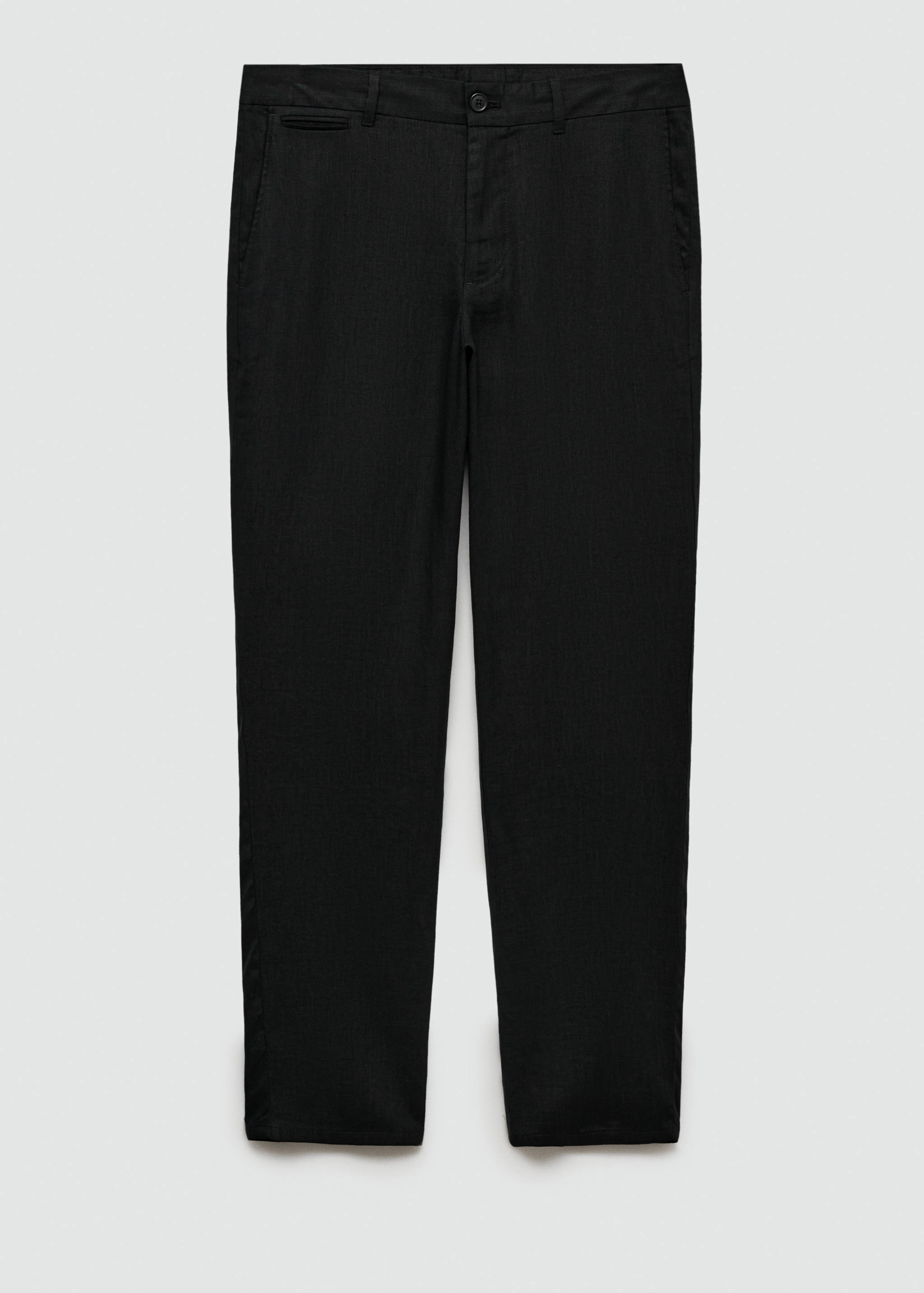 Slim-fit 100% linen pants - Article without model