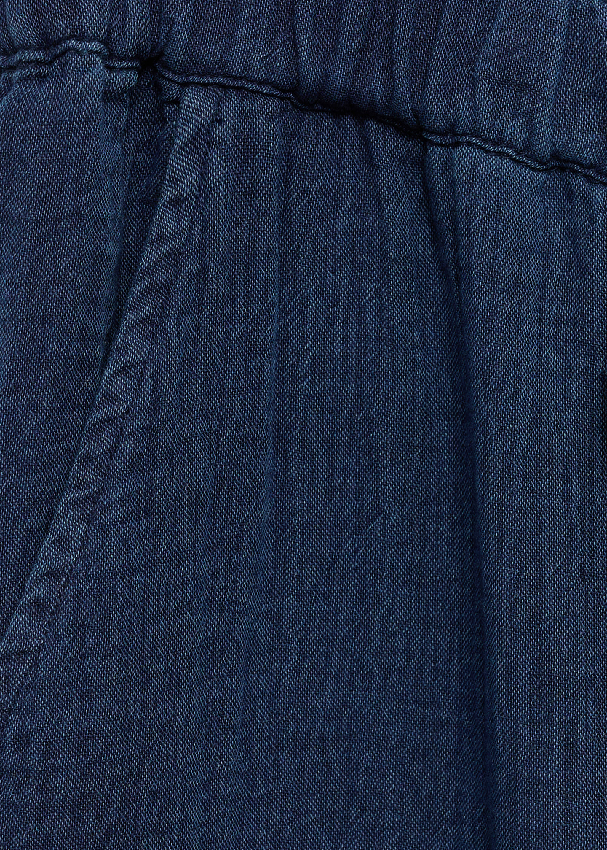 Elastic waist cotton pants - Details of the article 8