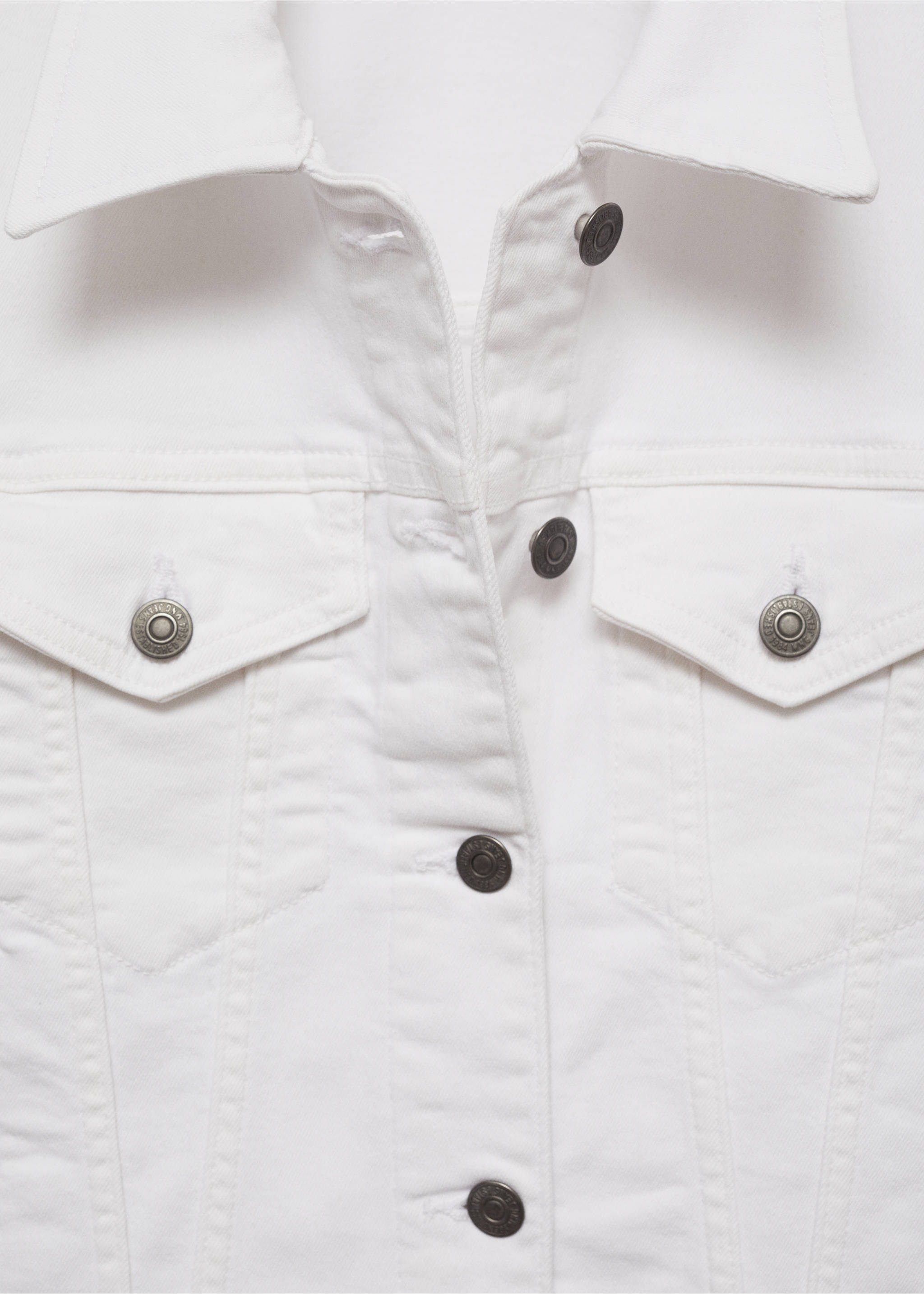 Blouson jean poches - Détail de l'article 8, Blanc. Ref: 77050257-00.