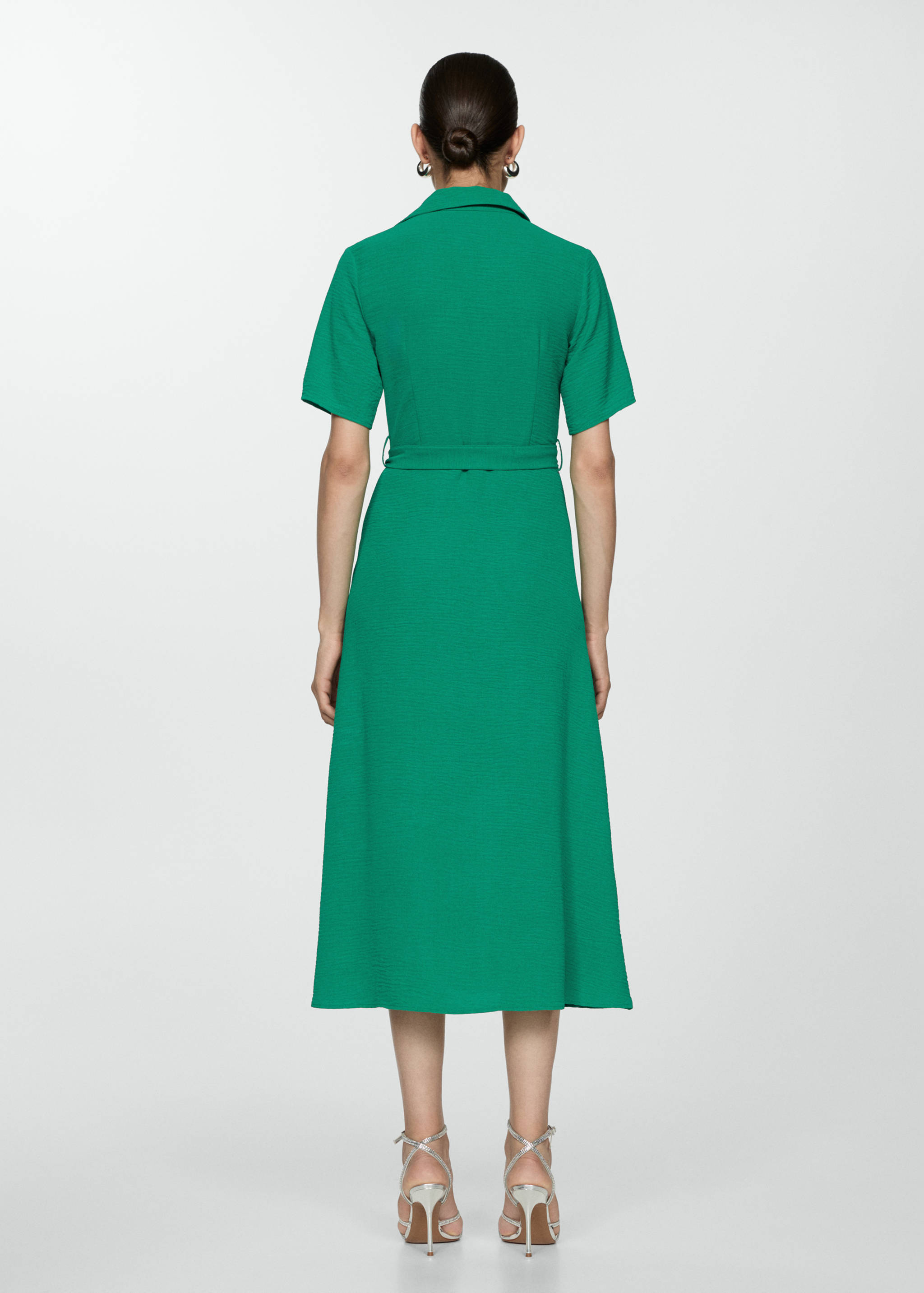Vestido camisero lazo - Reverso del artículo