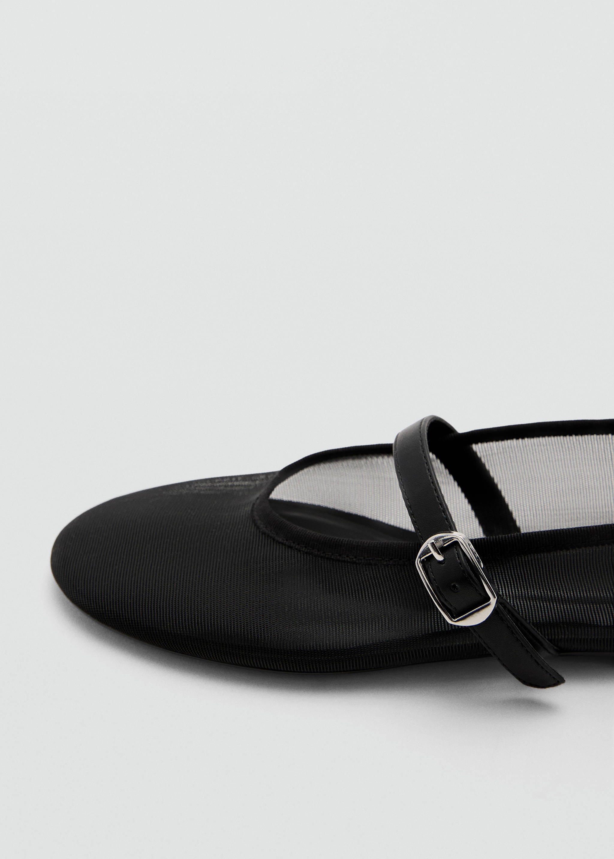 Mesh ballet flats with strap and buckle - Details of the article 2