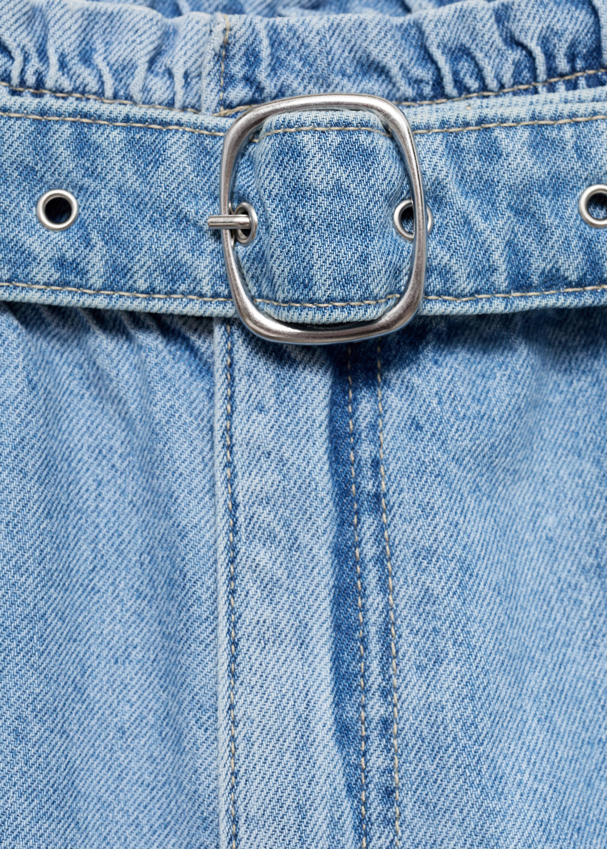 Denim shorts with belt - Details of the article 8