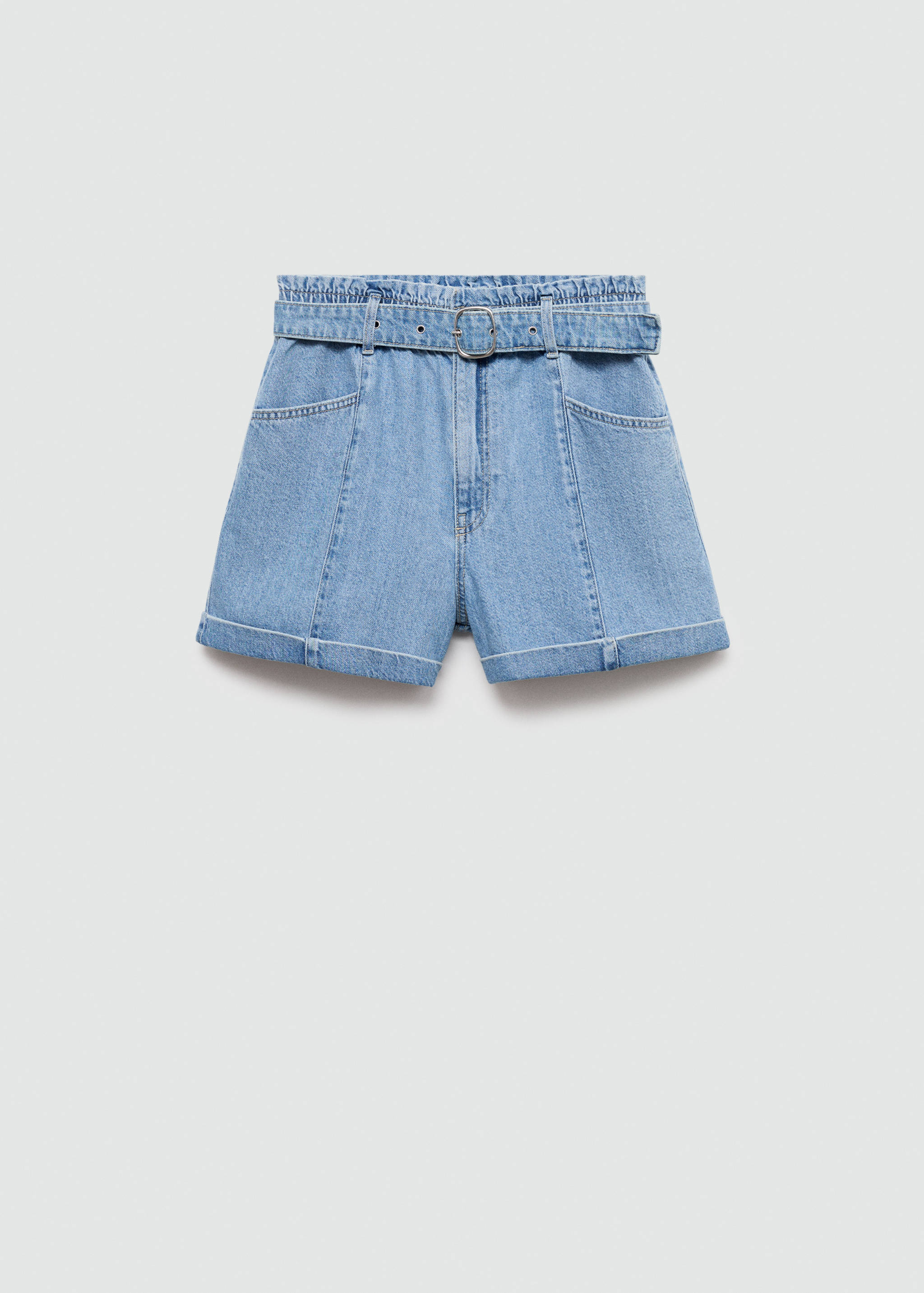 Jeans-Shorts mit Gürtel - Artikel ohne Model