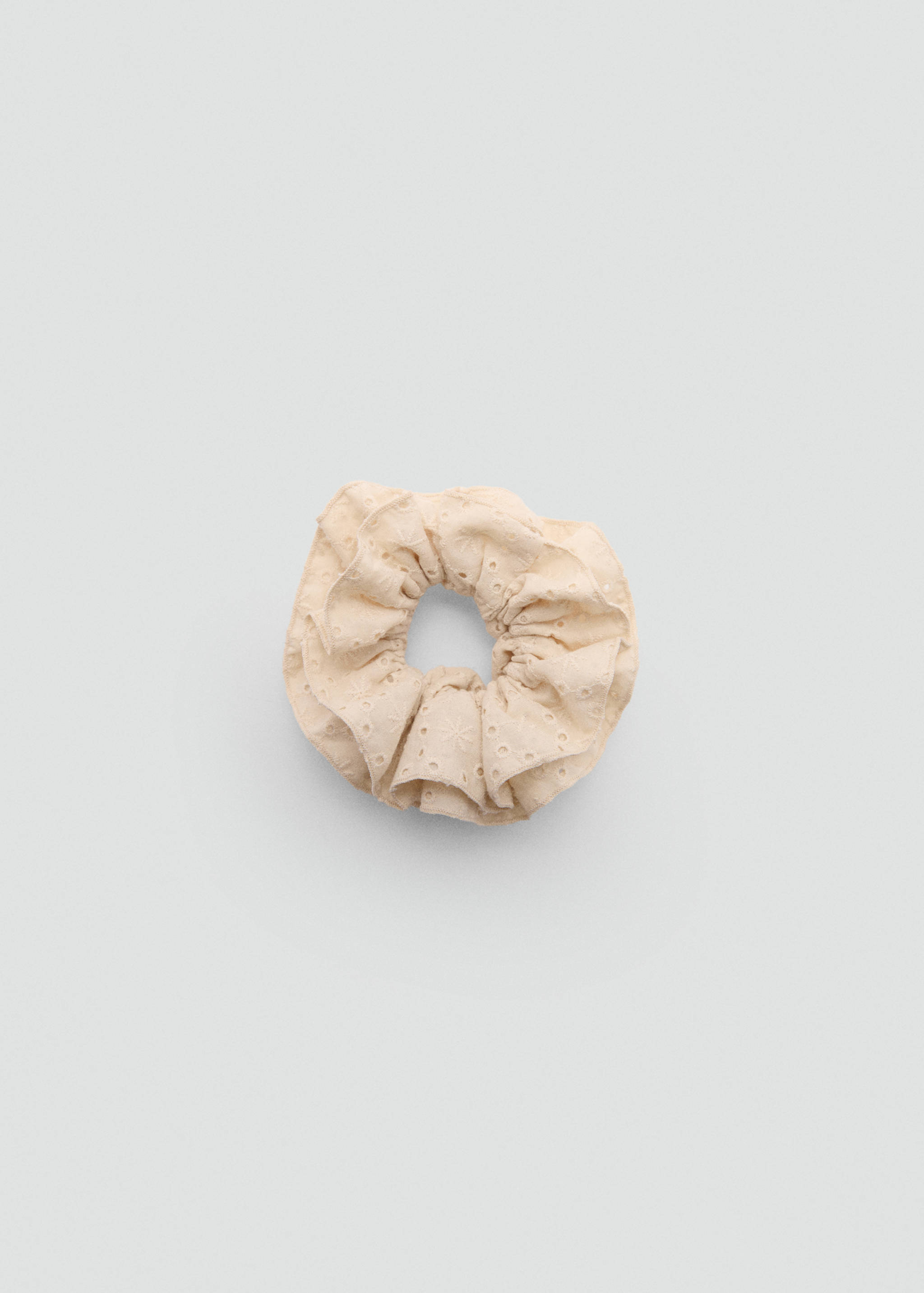 Embroidered maxi-scrunchie - Article without model