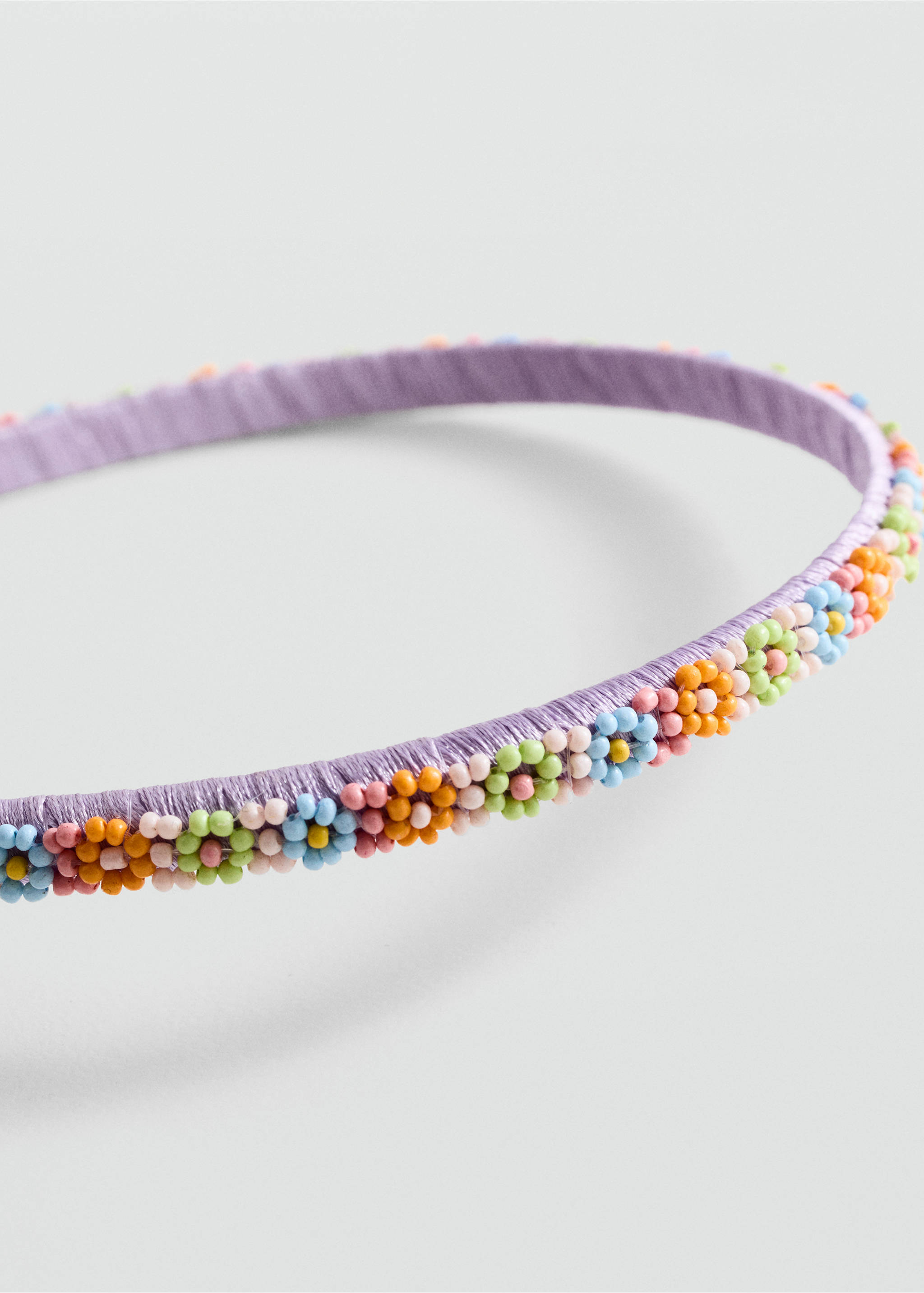 Haarband met kralendetail - Middenvlak, Lila. Ref: 77050314-00.