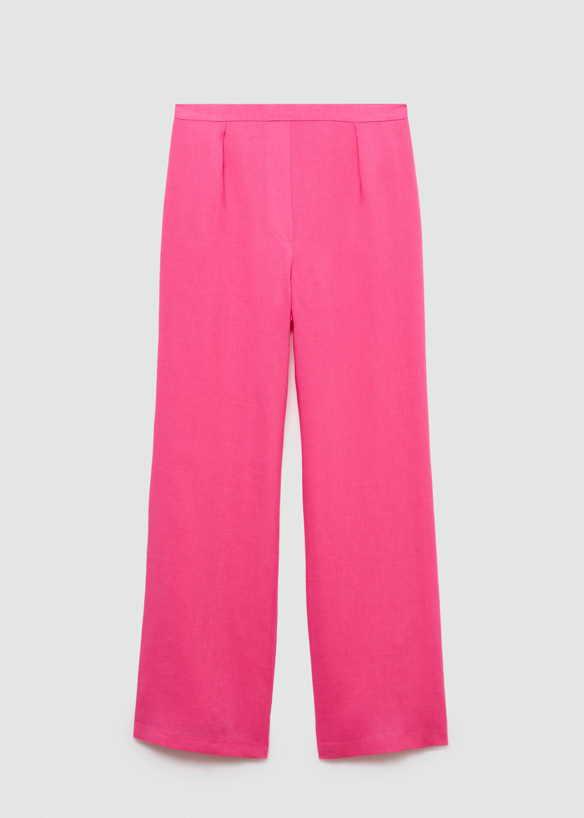 Straight-fit lyocell trousers - Article without model