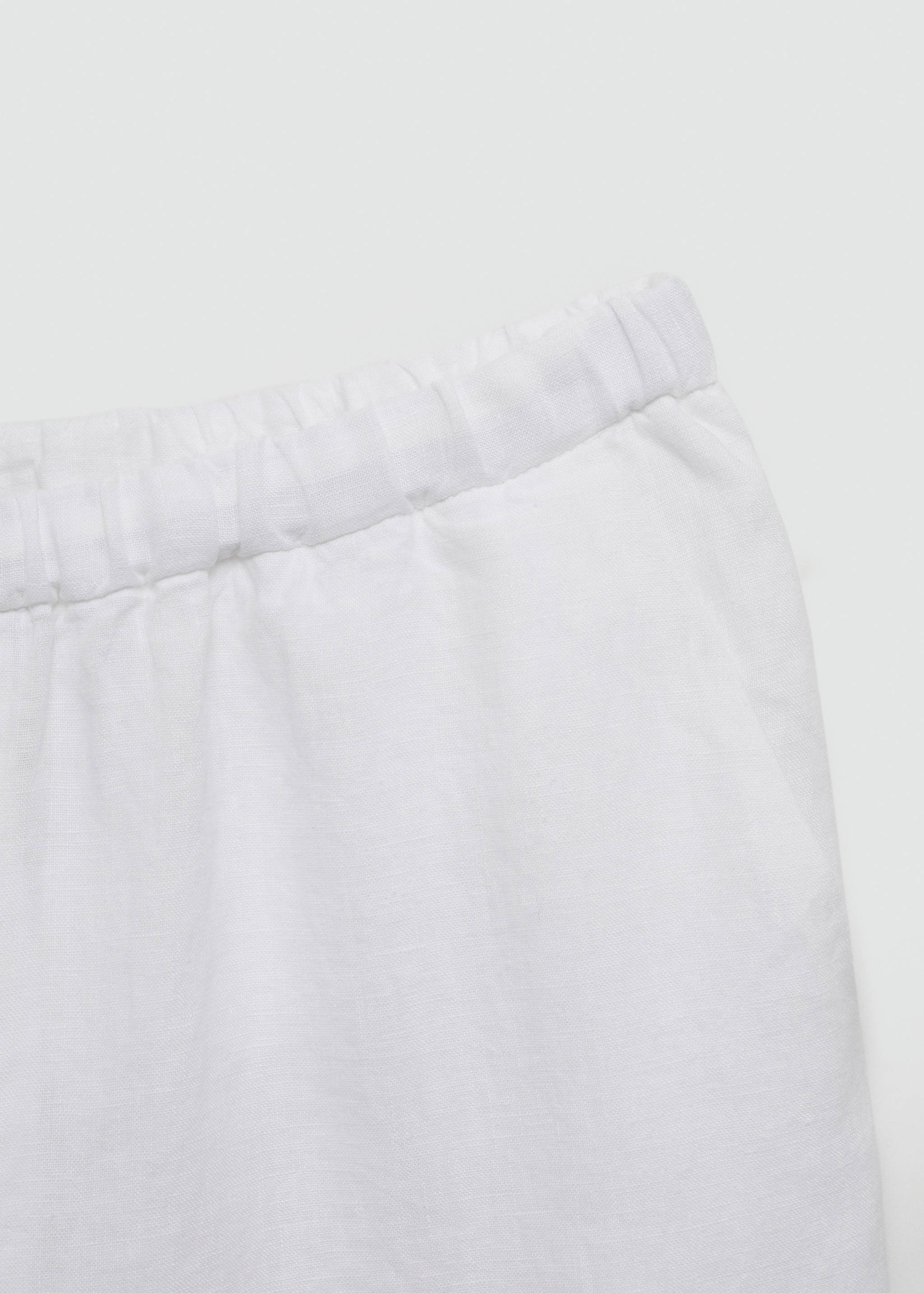 Linen jogger pants - Details of the article 0