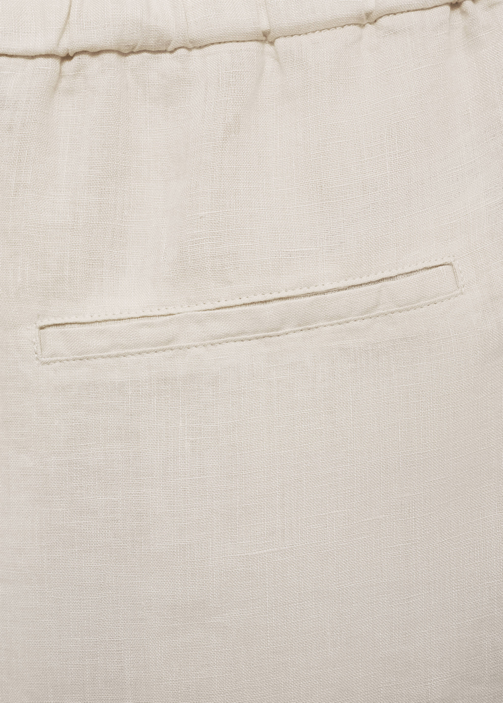 Linen jogger pants - Details of the article 0