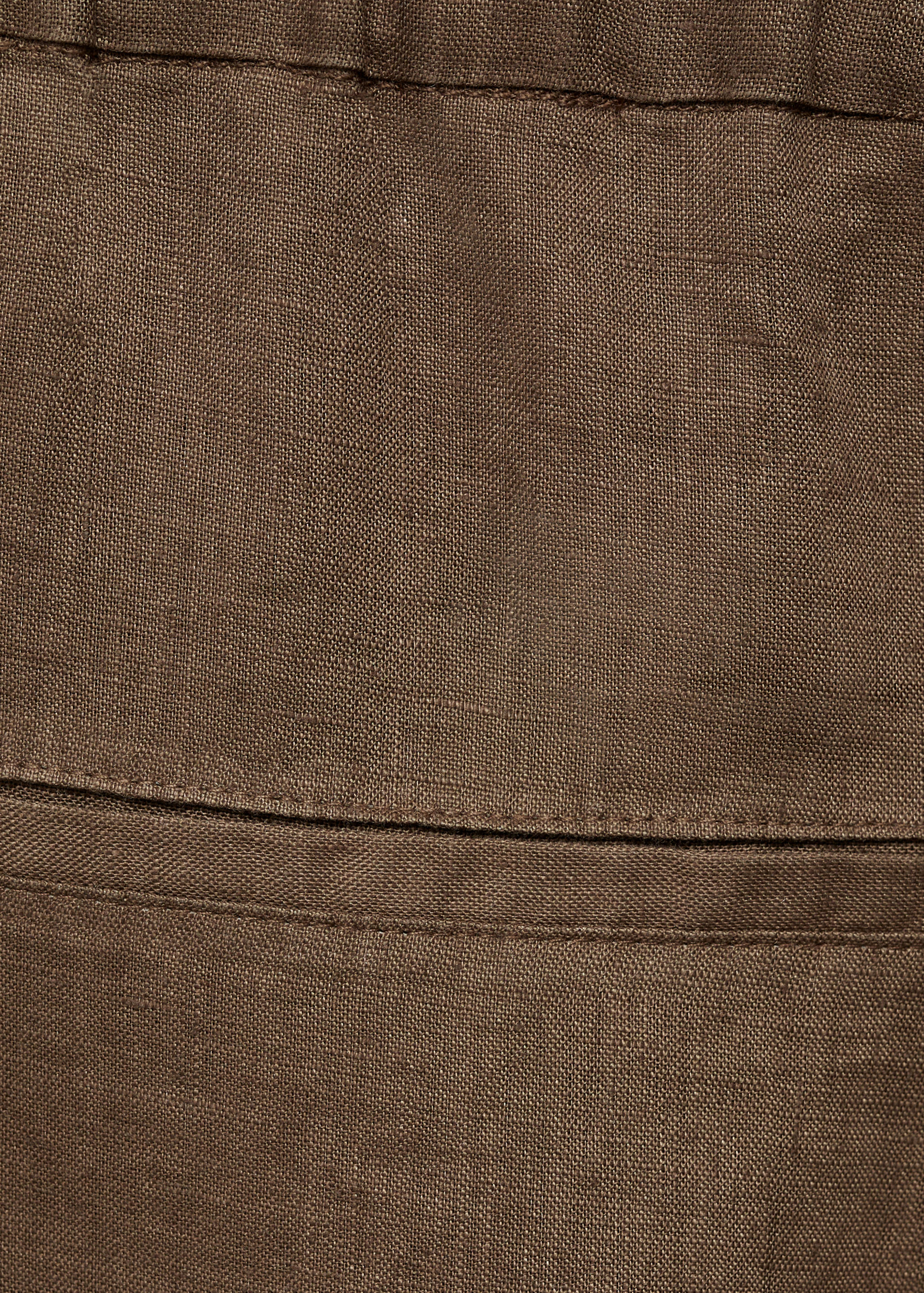 Linen jogger pants - Details of the article 0