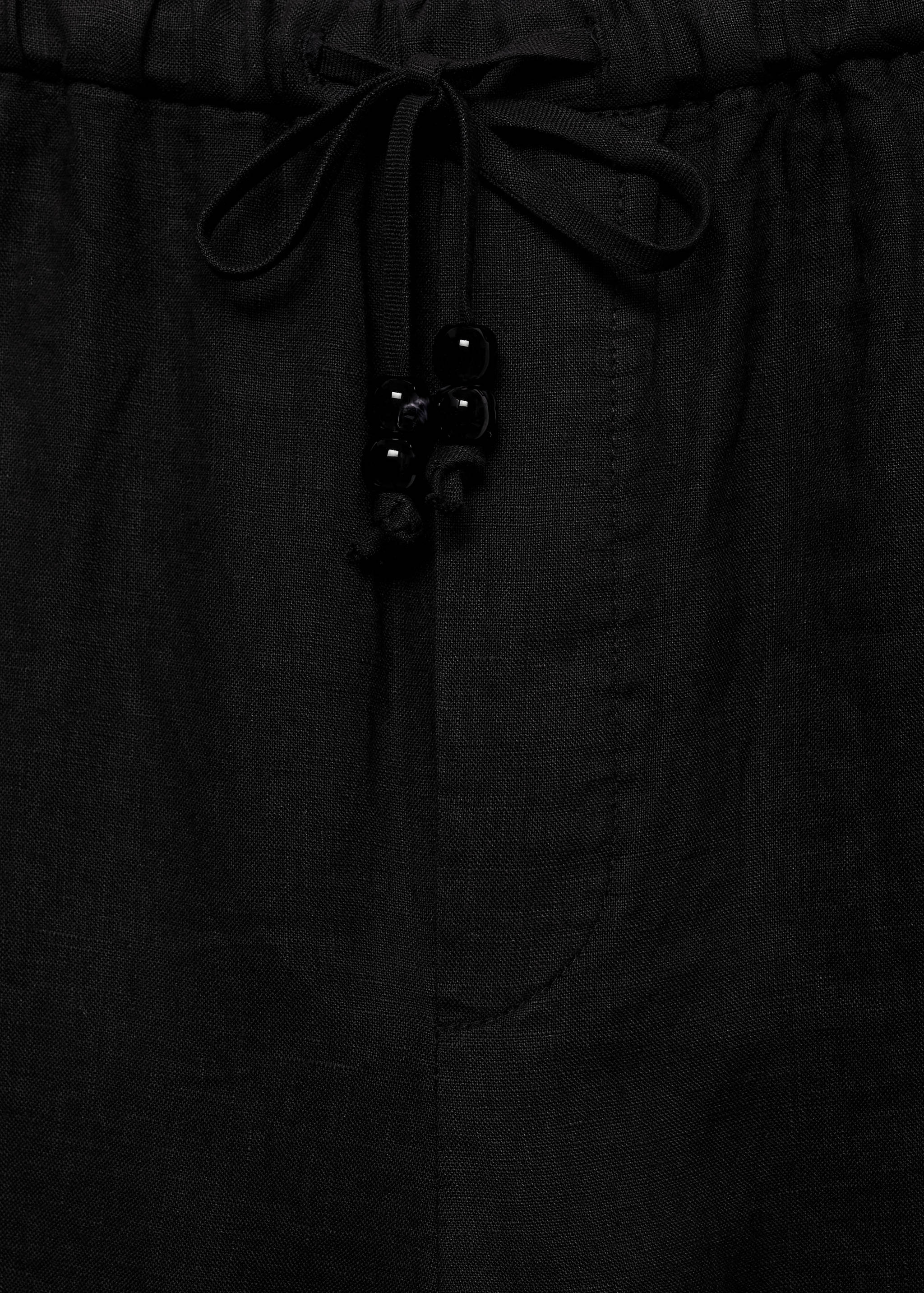 Linen jogger pants - Details of the article 8