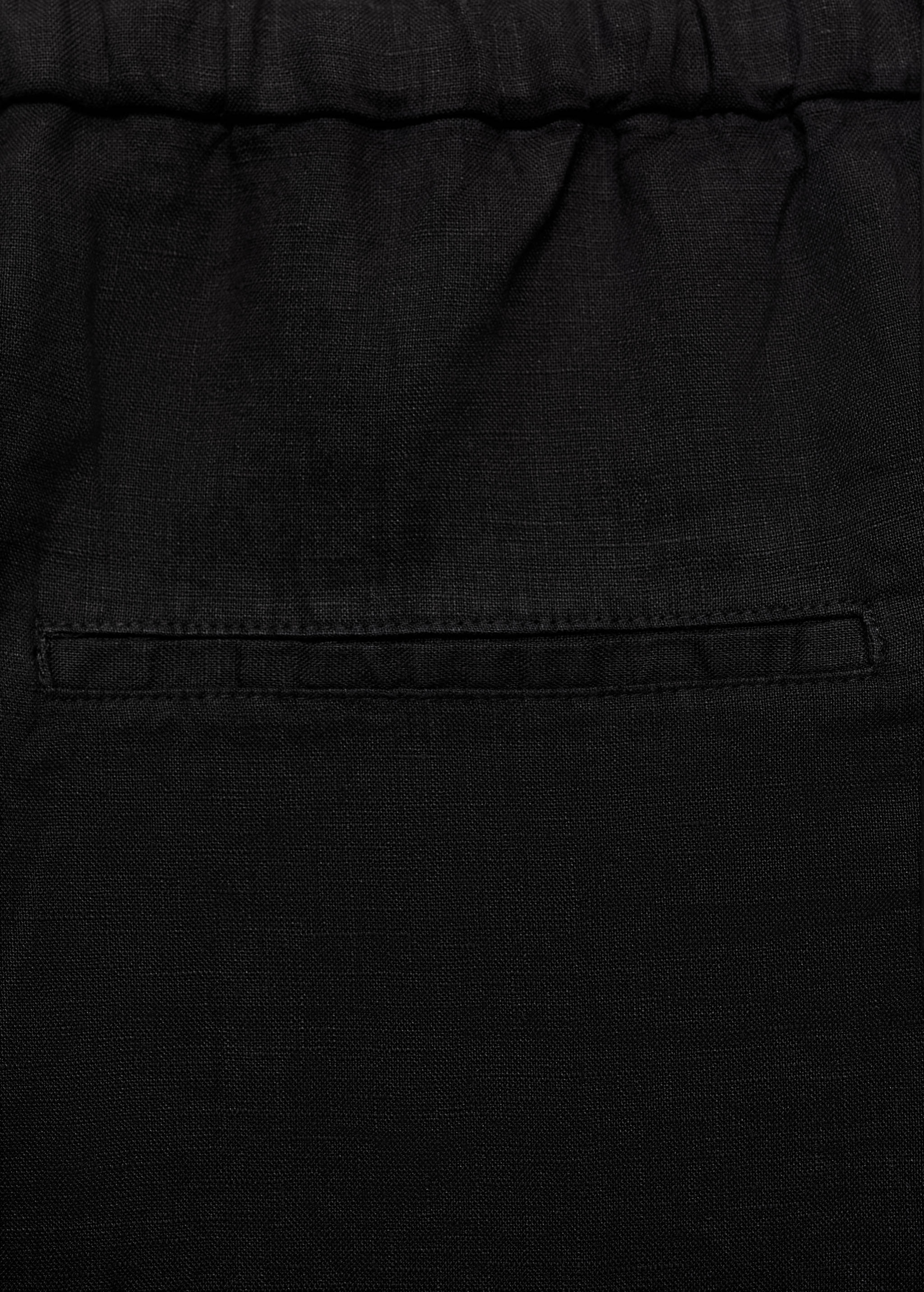 Linen jogger pants - Details of the article 0