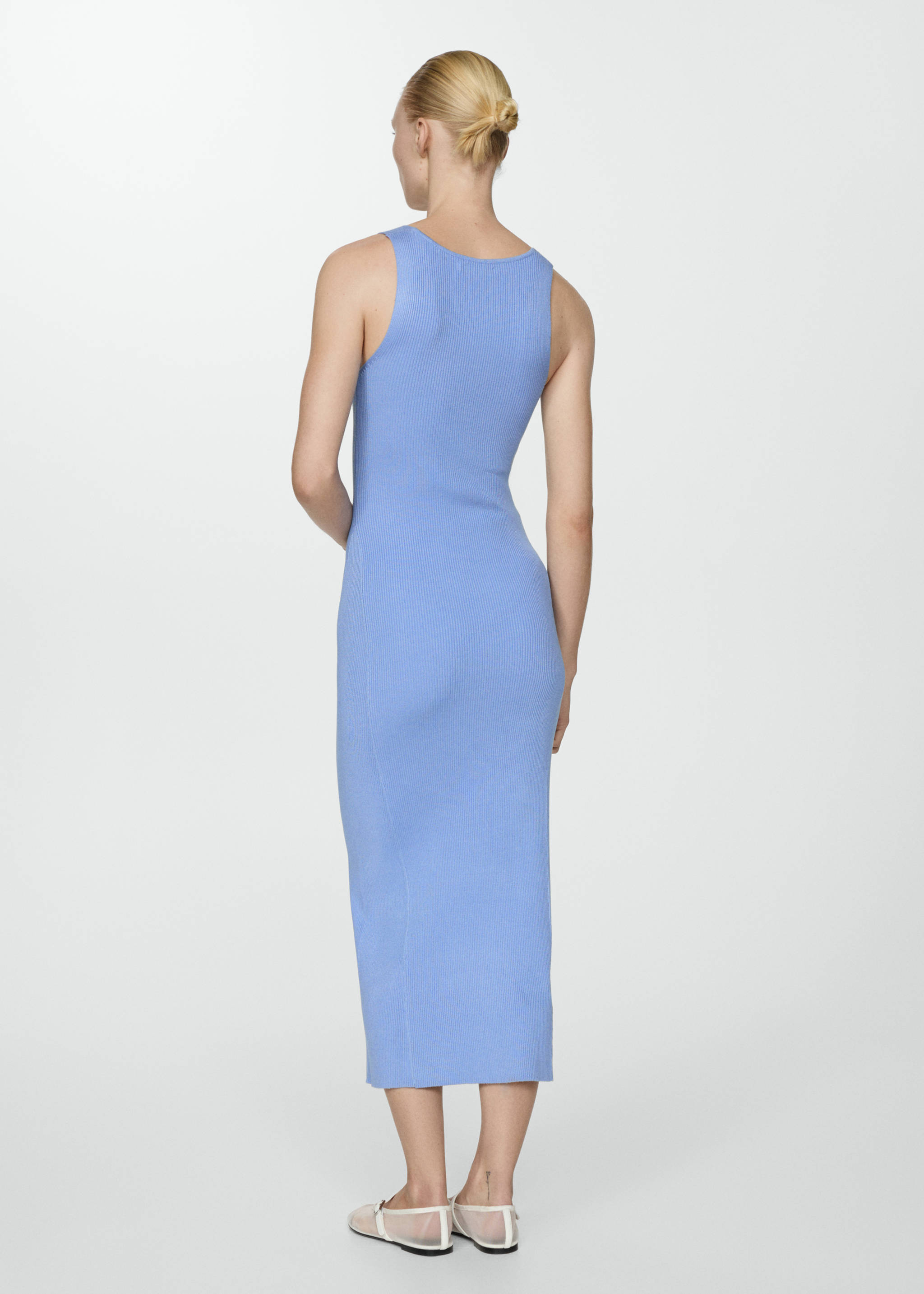 Πλεκτό φόρεμα με τιράντες - Πίσω όψη προϊόντος