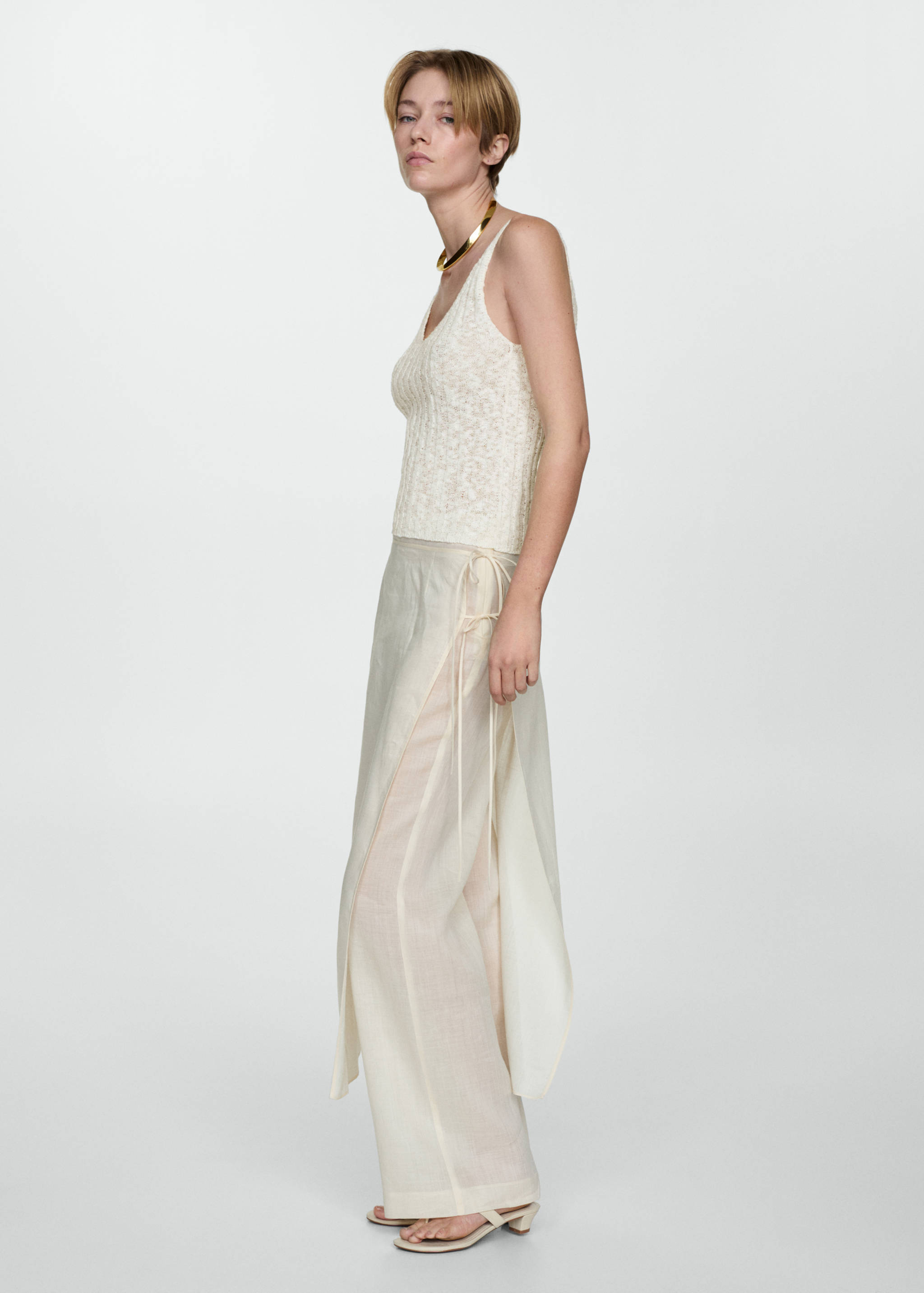 Pántos kötött top - Általános sík