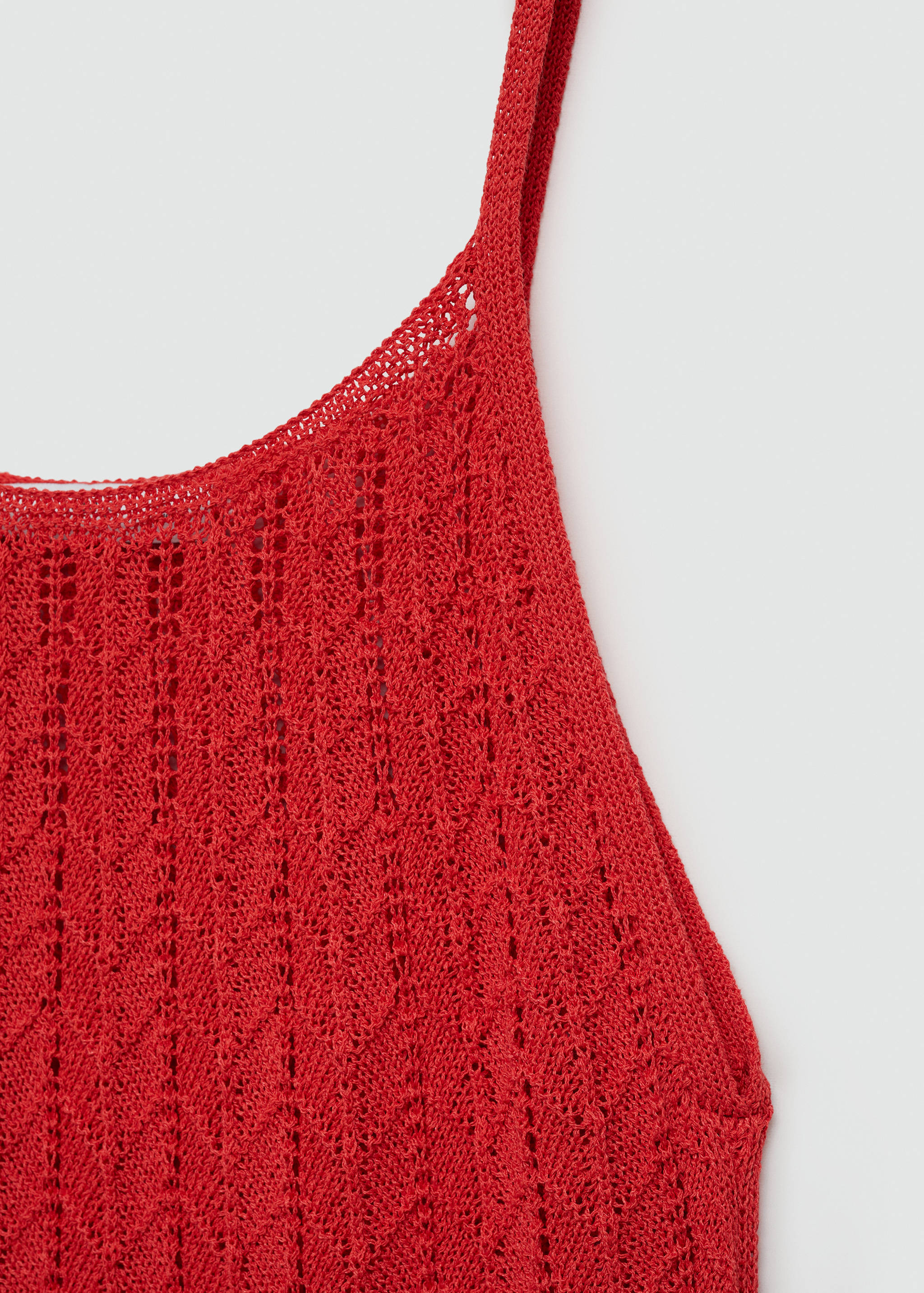 Openwork knitted dress with knots - Details of the article 8