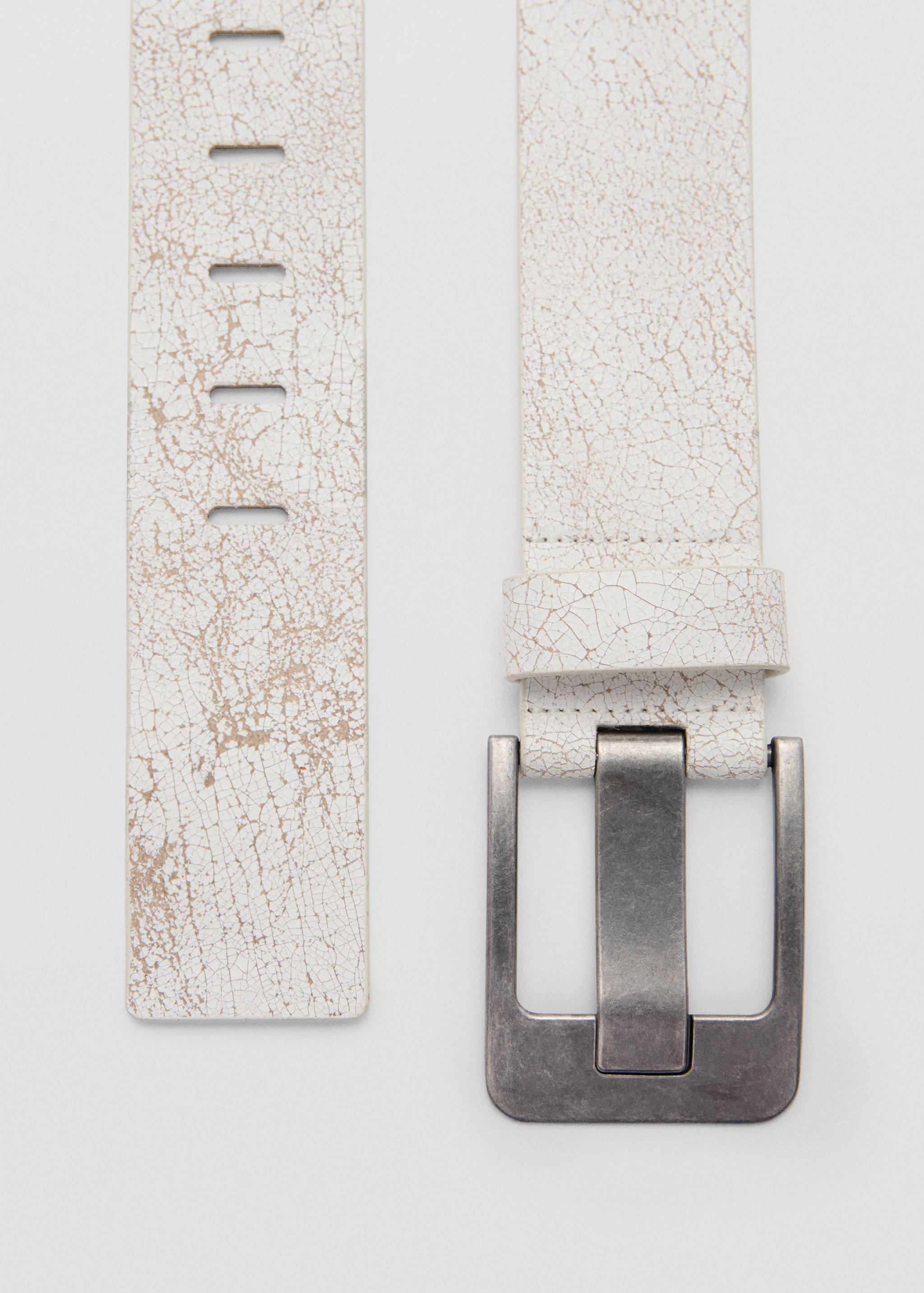 Wide leather belt - Medium plane