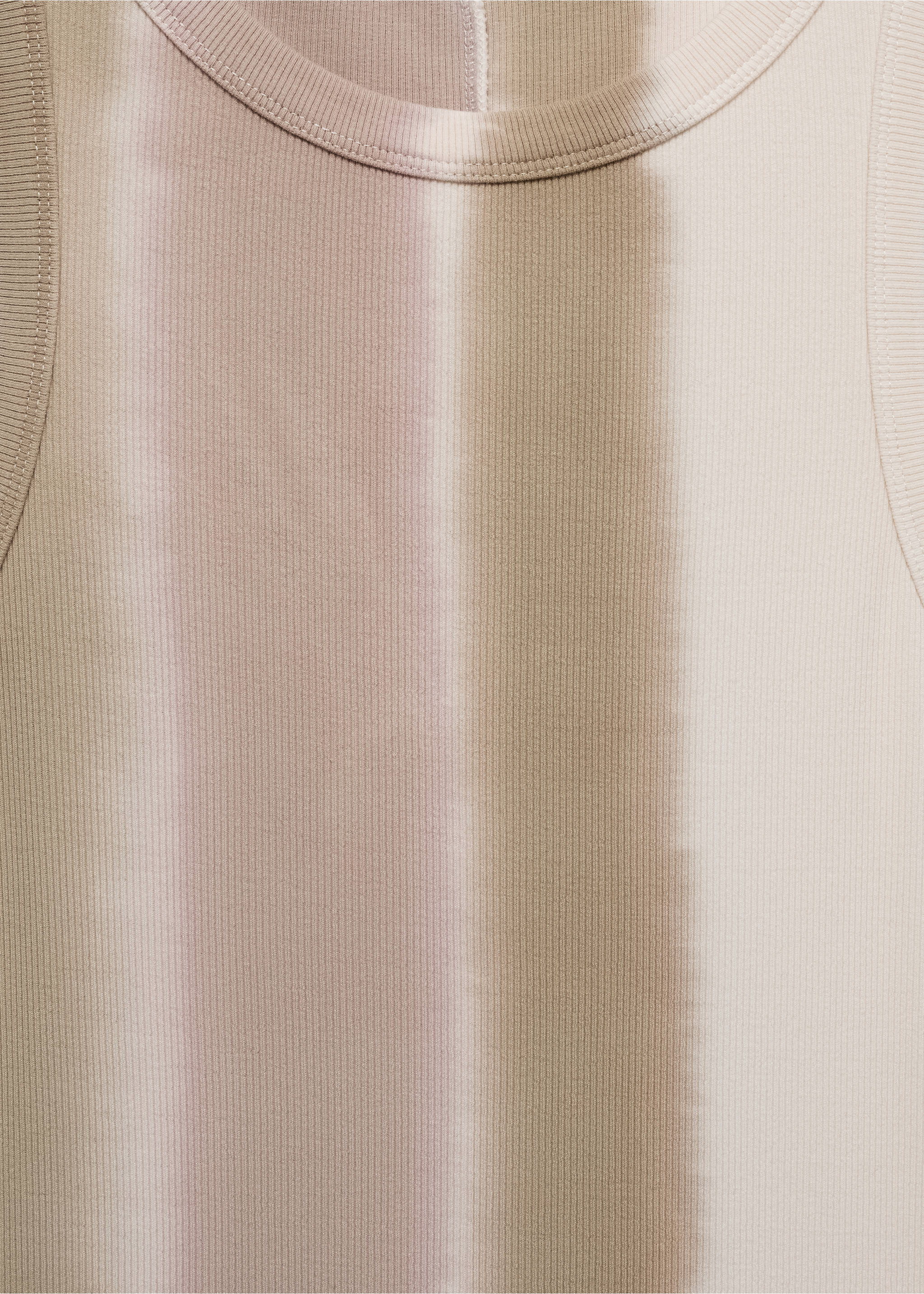 Vestit canalé tie-dye - Detall de l'article 8, Beige. Ref: 77050359-00.