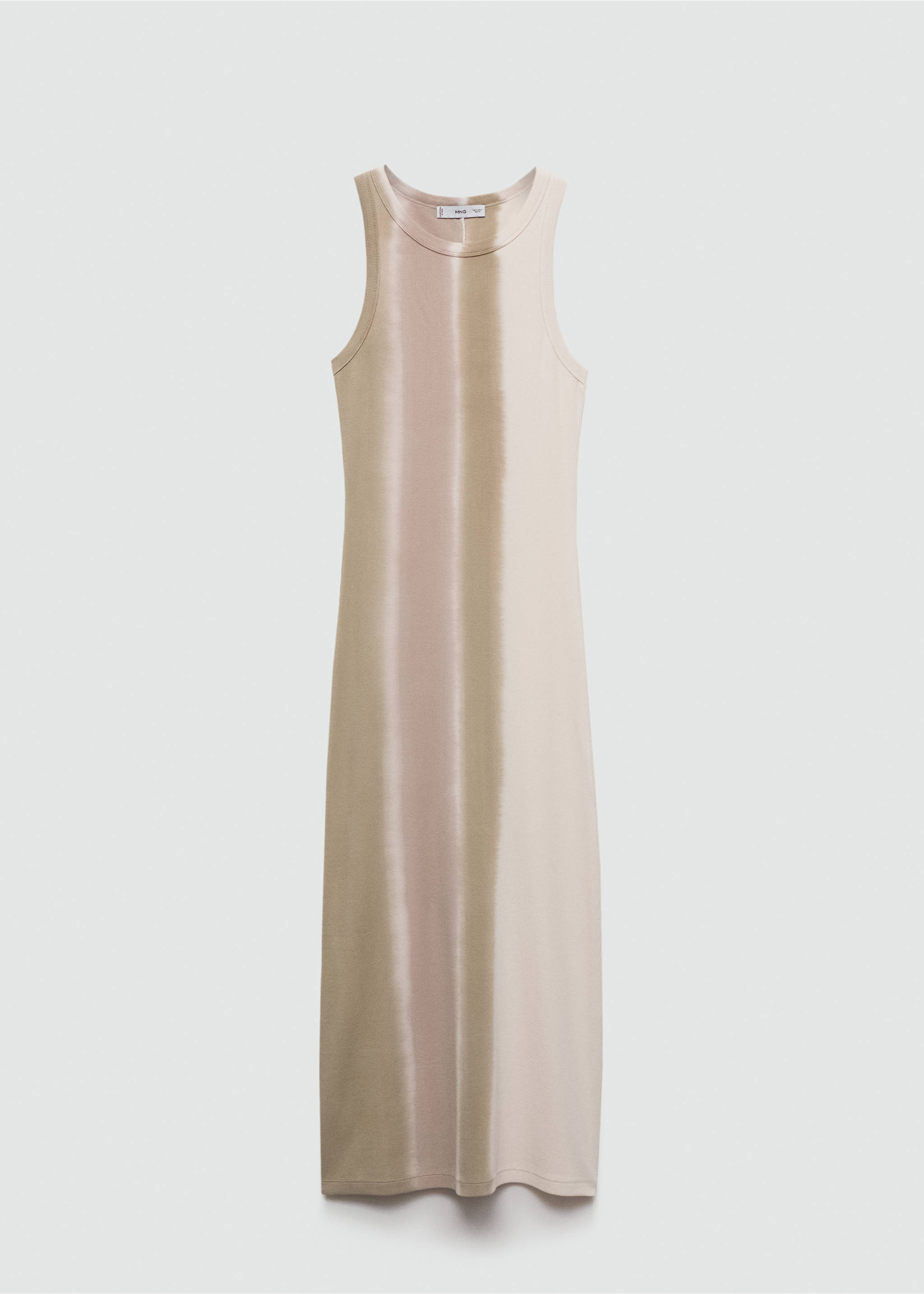 Vestit canalé tie-dye - Article sense model, Beige. Ref: 77050359-00.