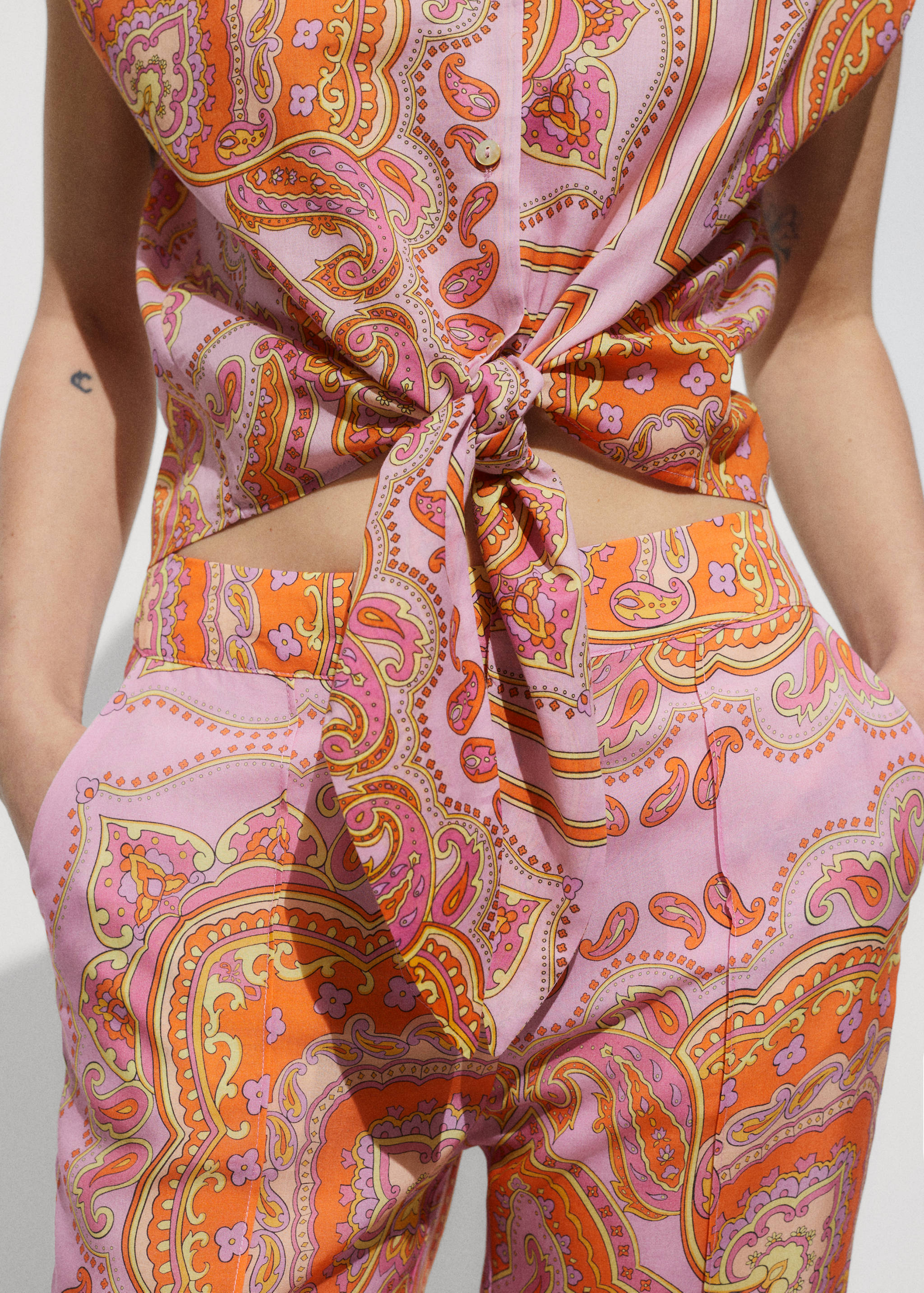 Pantaloni lyocell stampa - Dettaglio dell'articolo 6