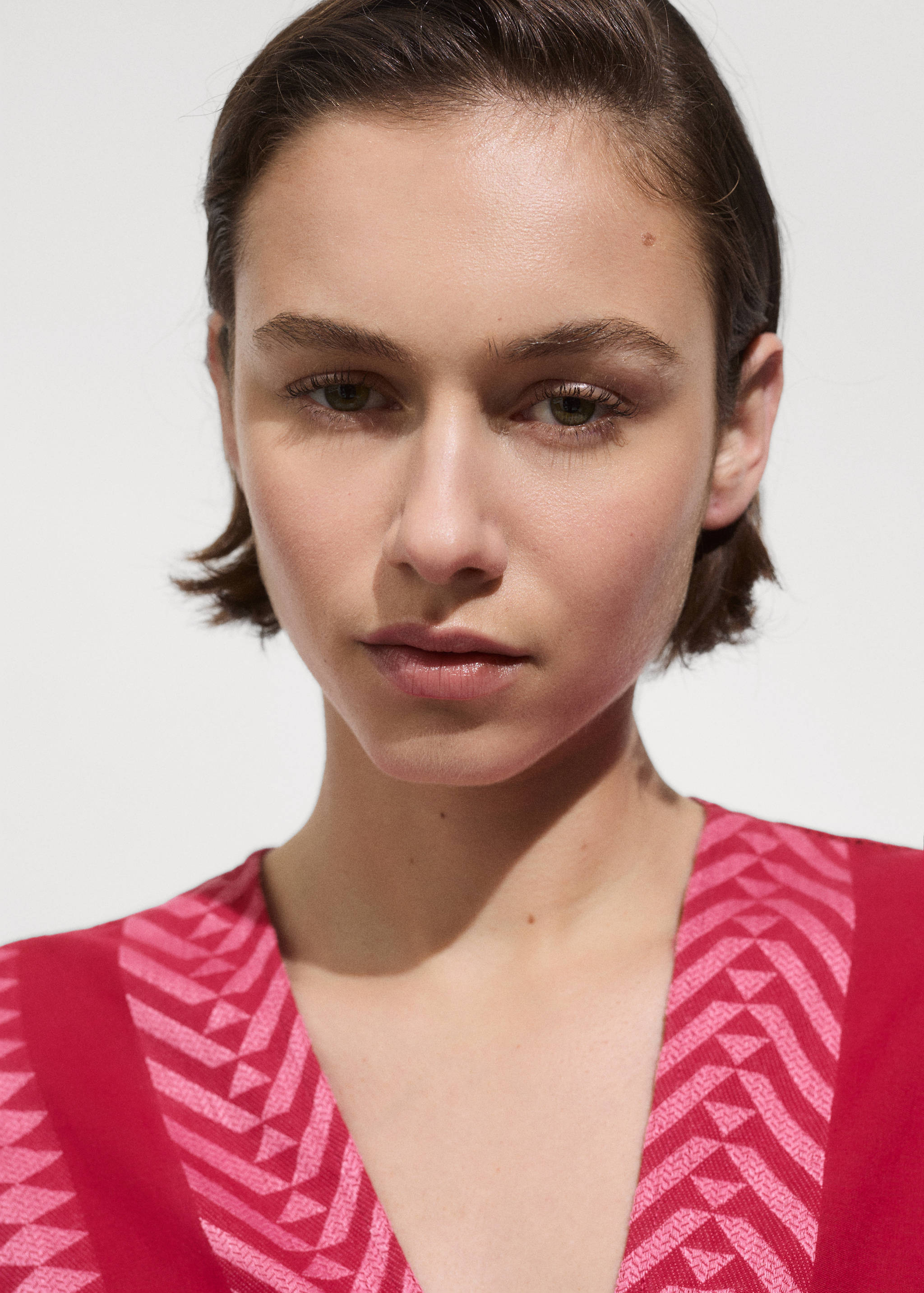 Vestido midi estampado geométrico - Detalle del artículo 1