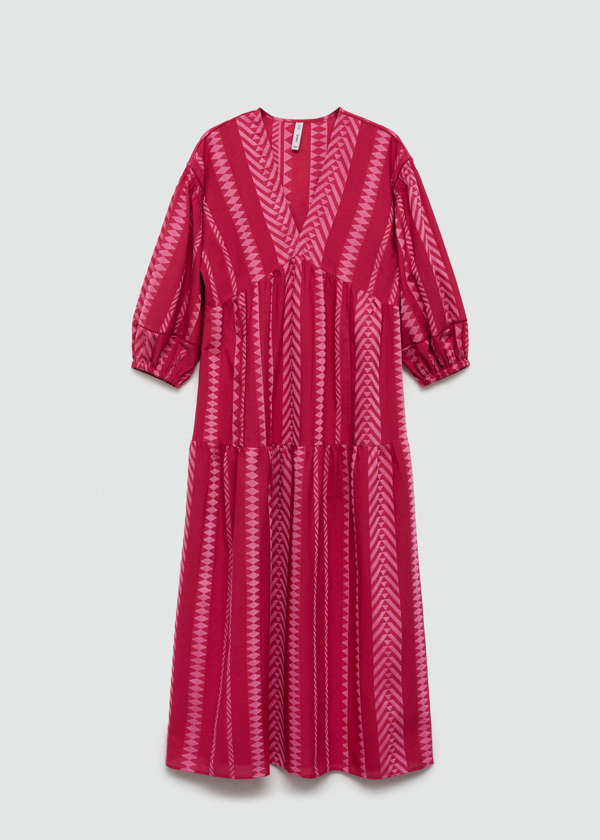 Vestido midi estampado geométrico - Artículo sin modelo