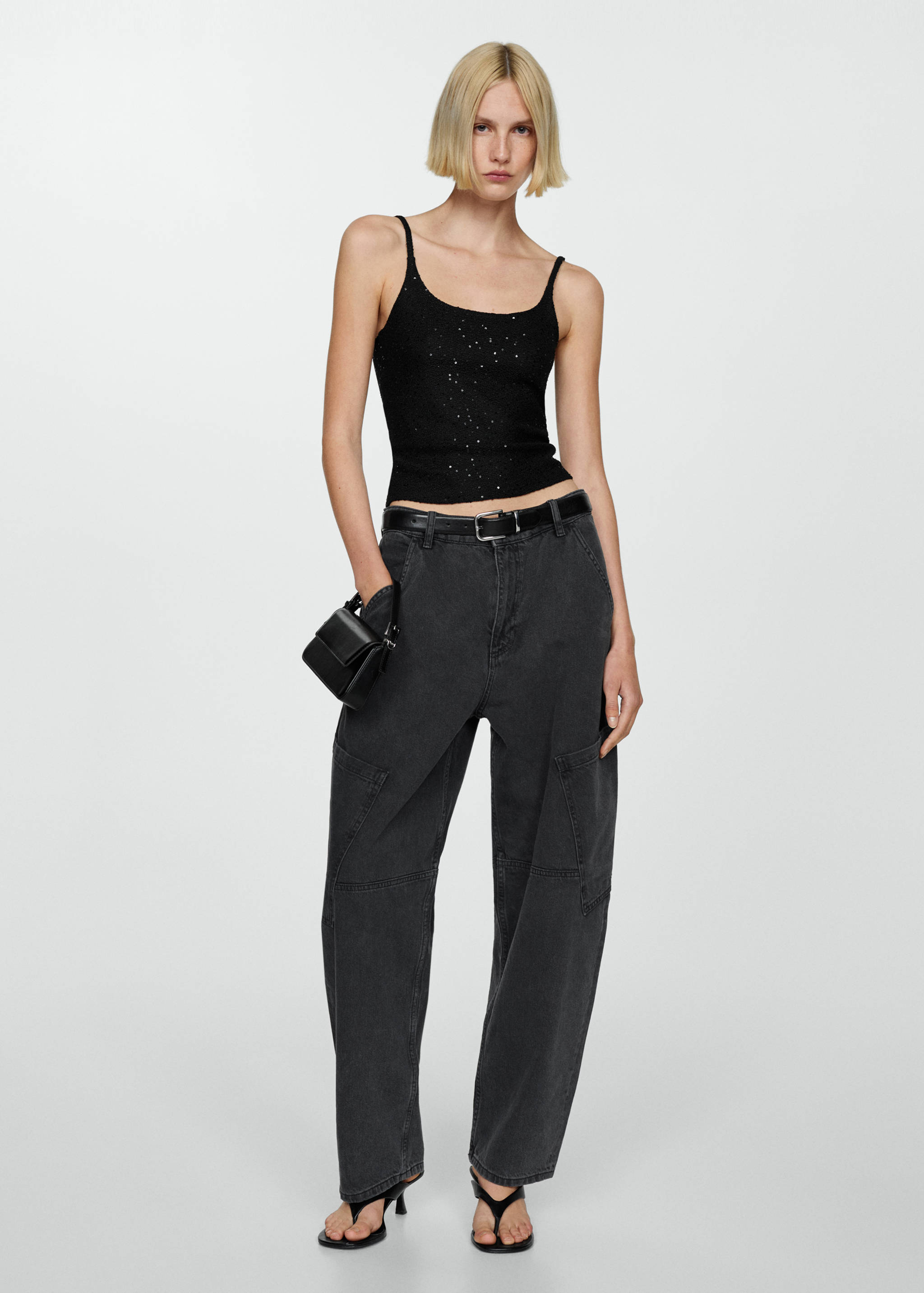 Sequined tank top - General plane