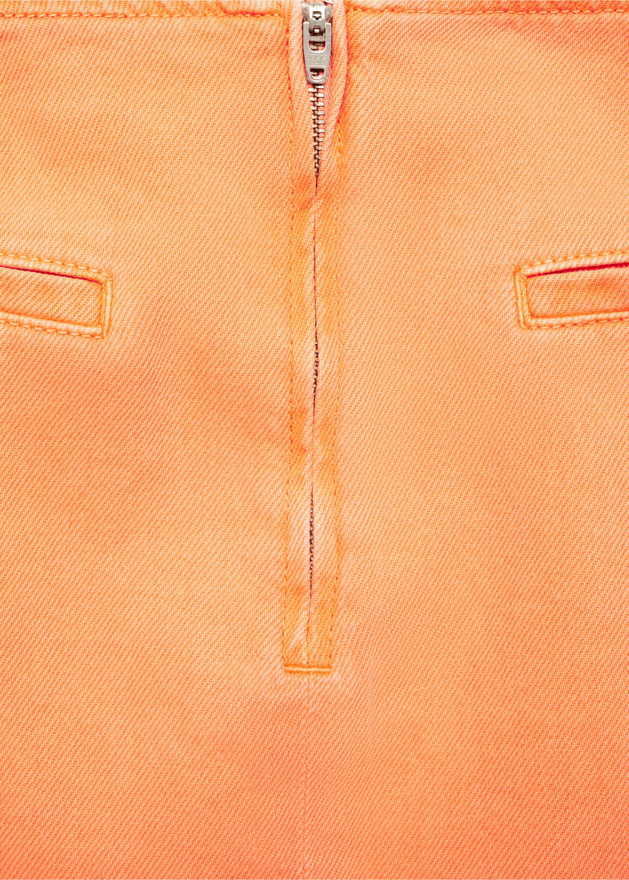 Traper mini suknja na preklop - Detalji artikla 0, Narančasta. Ref: 77050377-00.