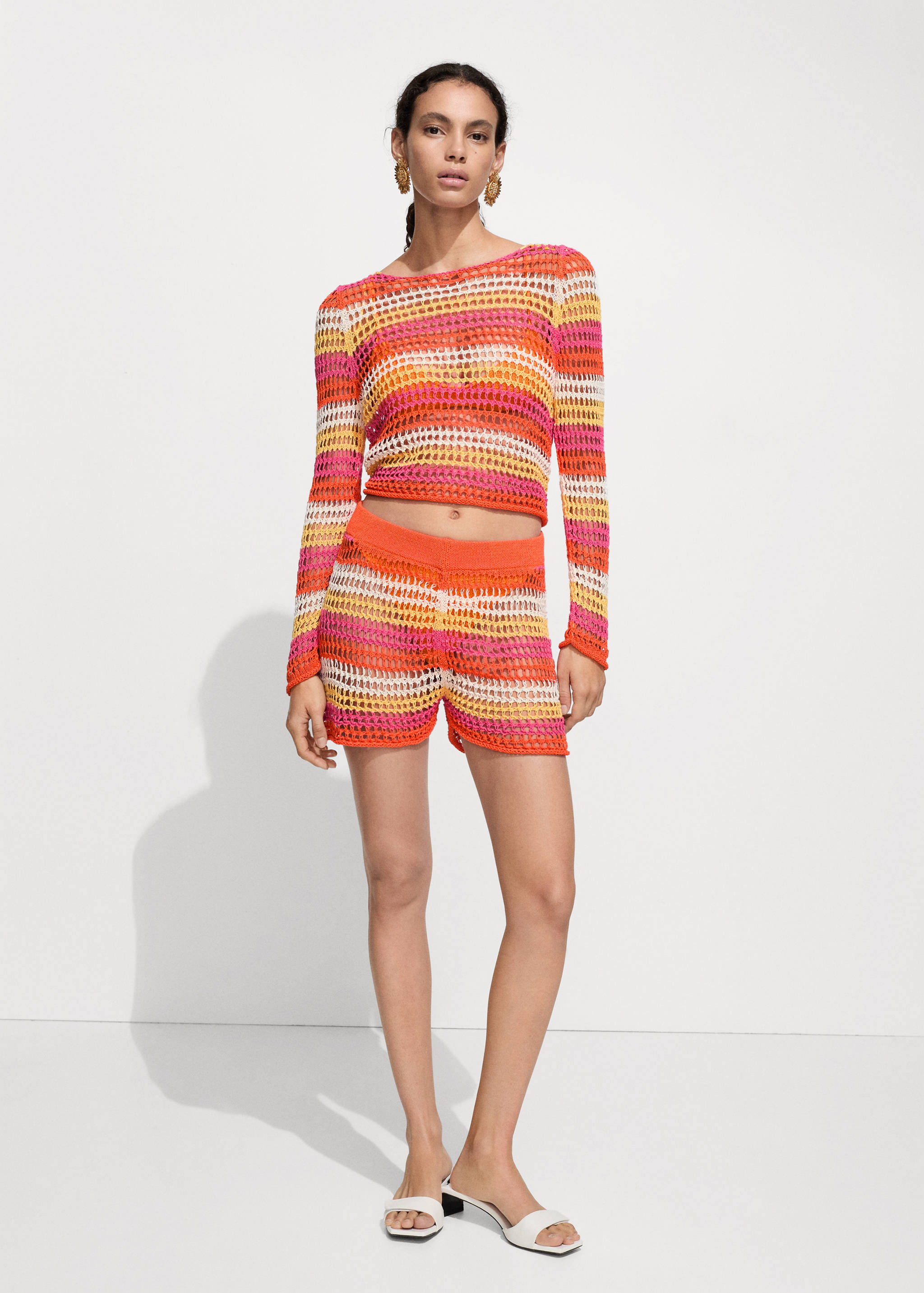 Combined crochet shorts - General plane