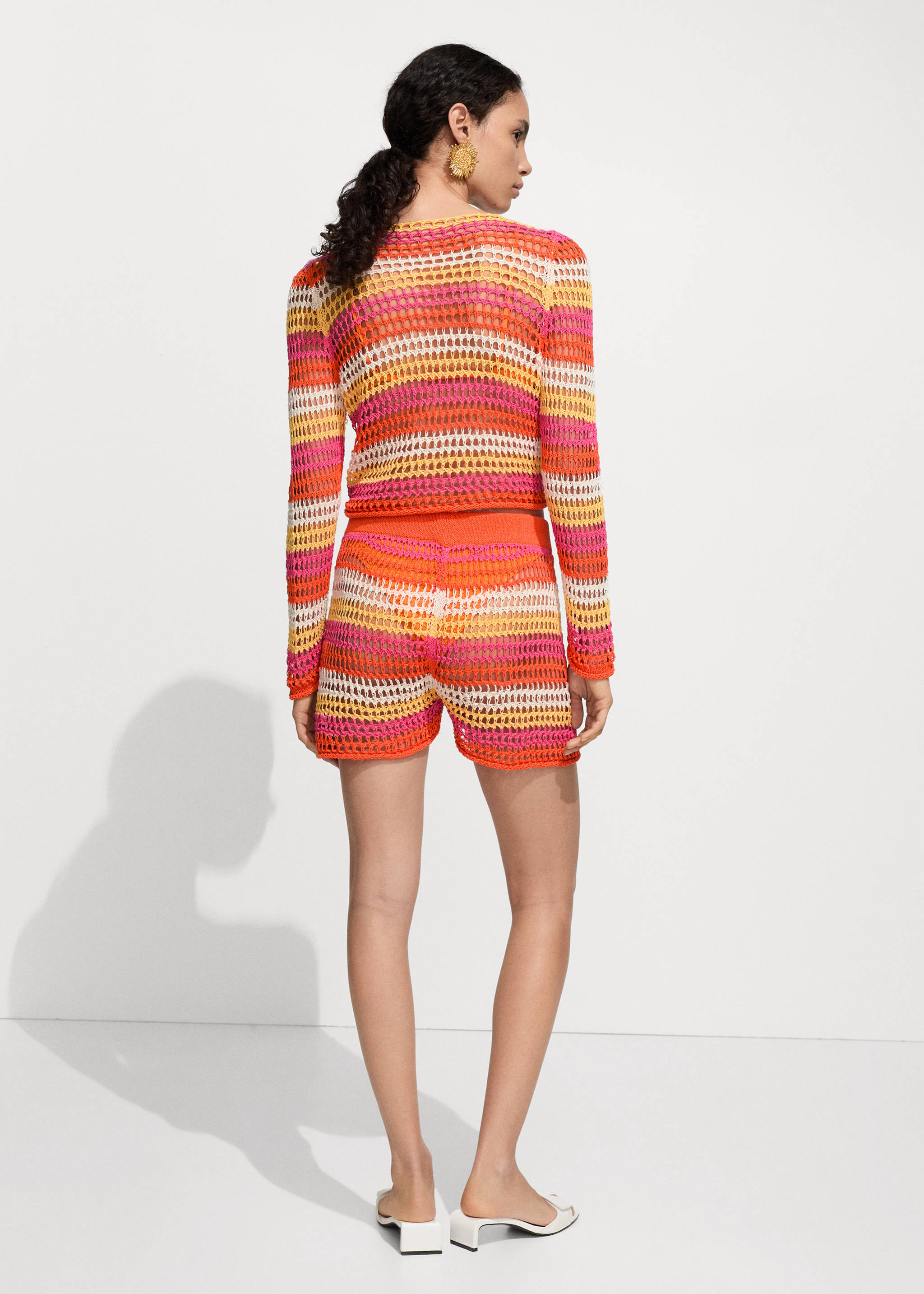 Combined crochet shorts - Reverse of the article