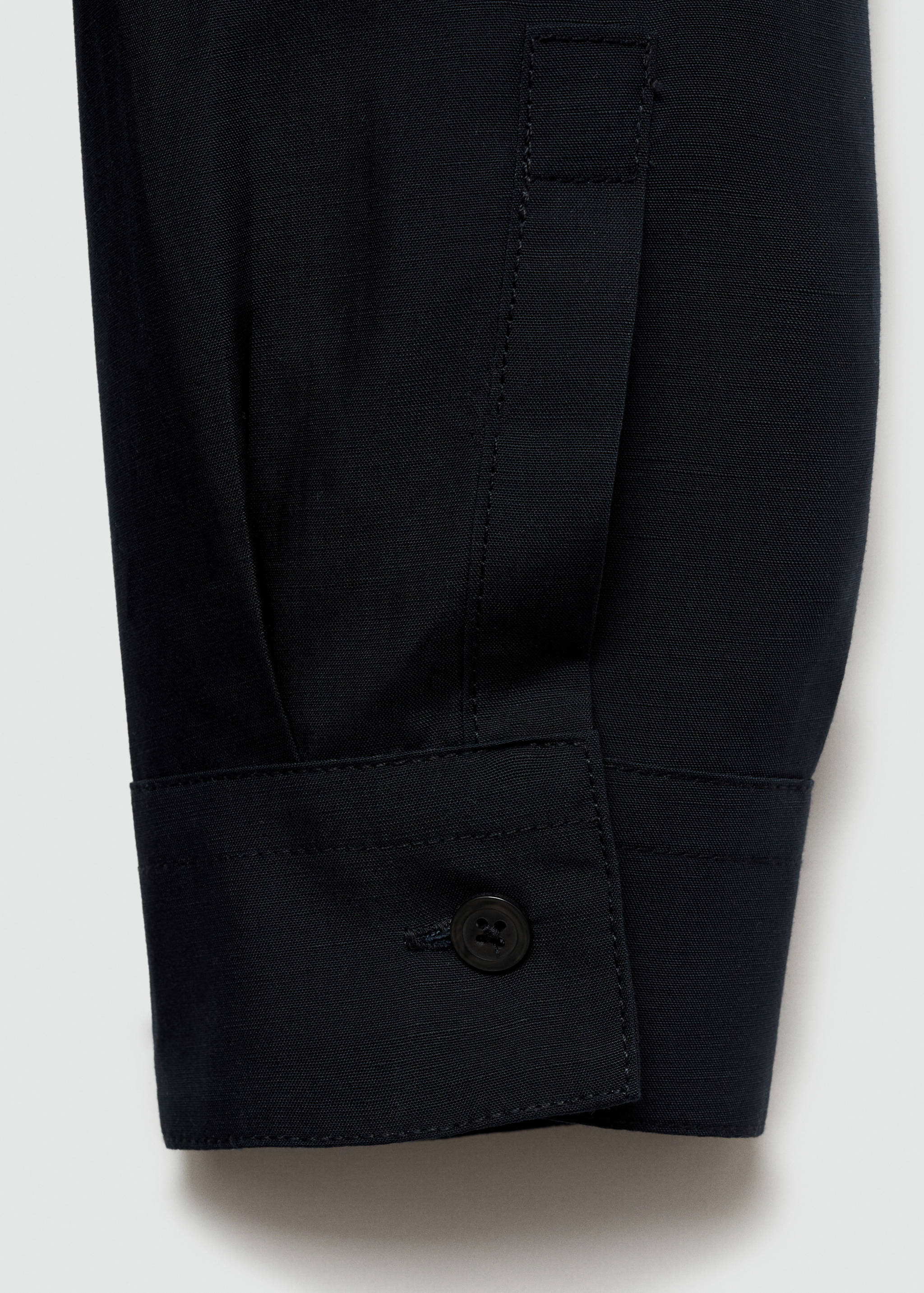 Tencel-linen overshirt with pockets - Details of the article 0