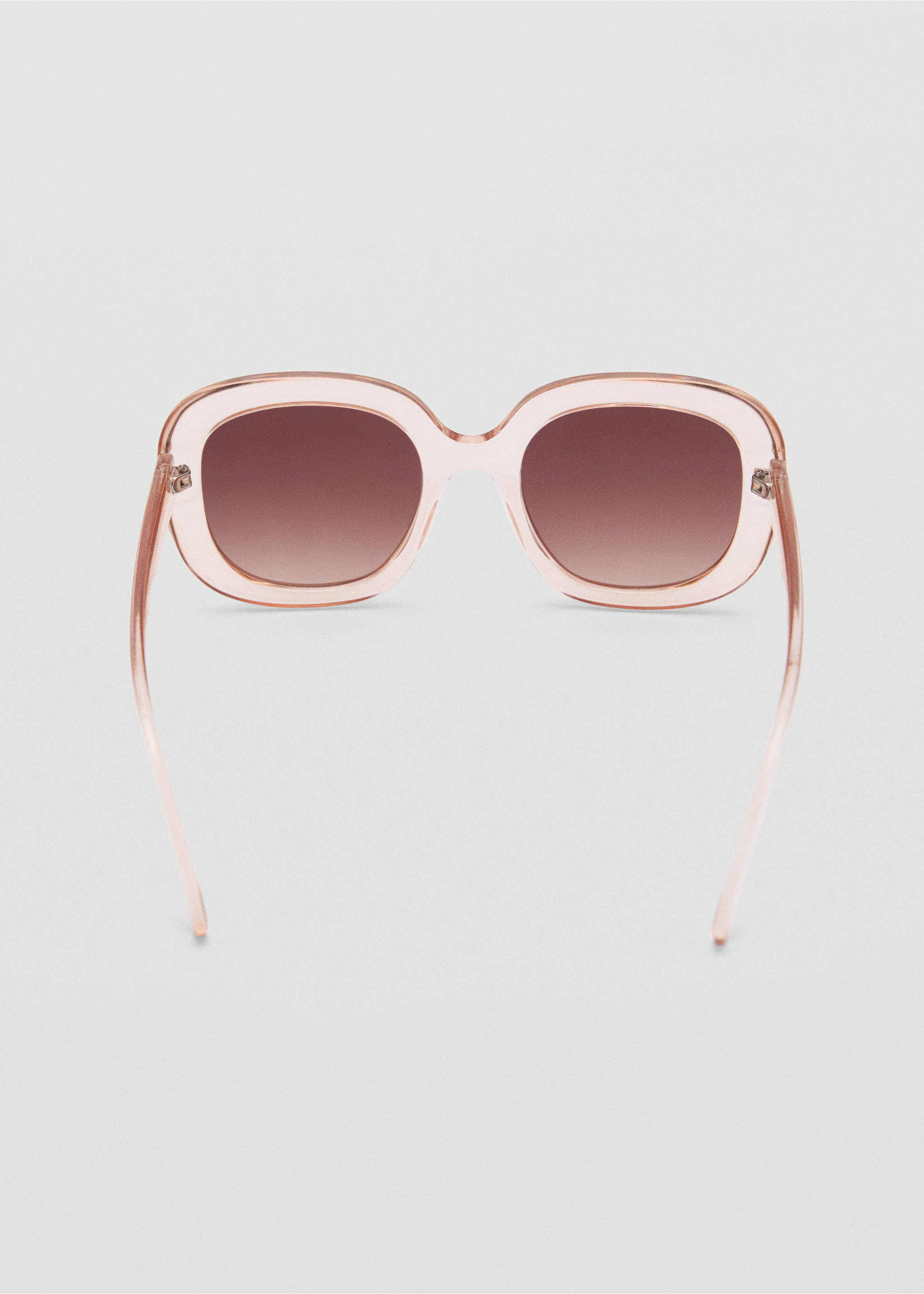 Resin frame sunglasses - Details of the article 1, Peach. Ref: 77050565-00.