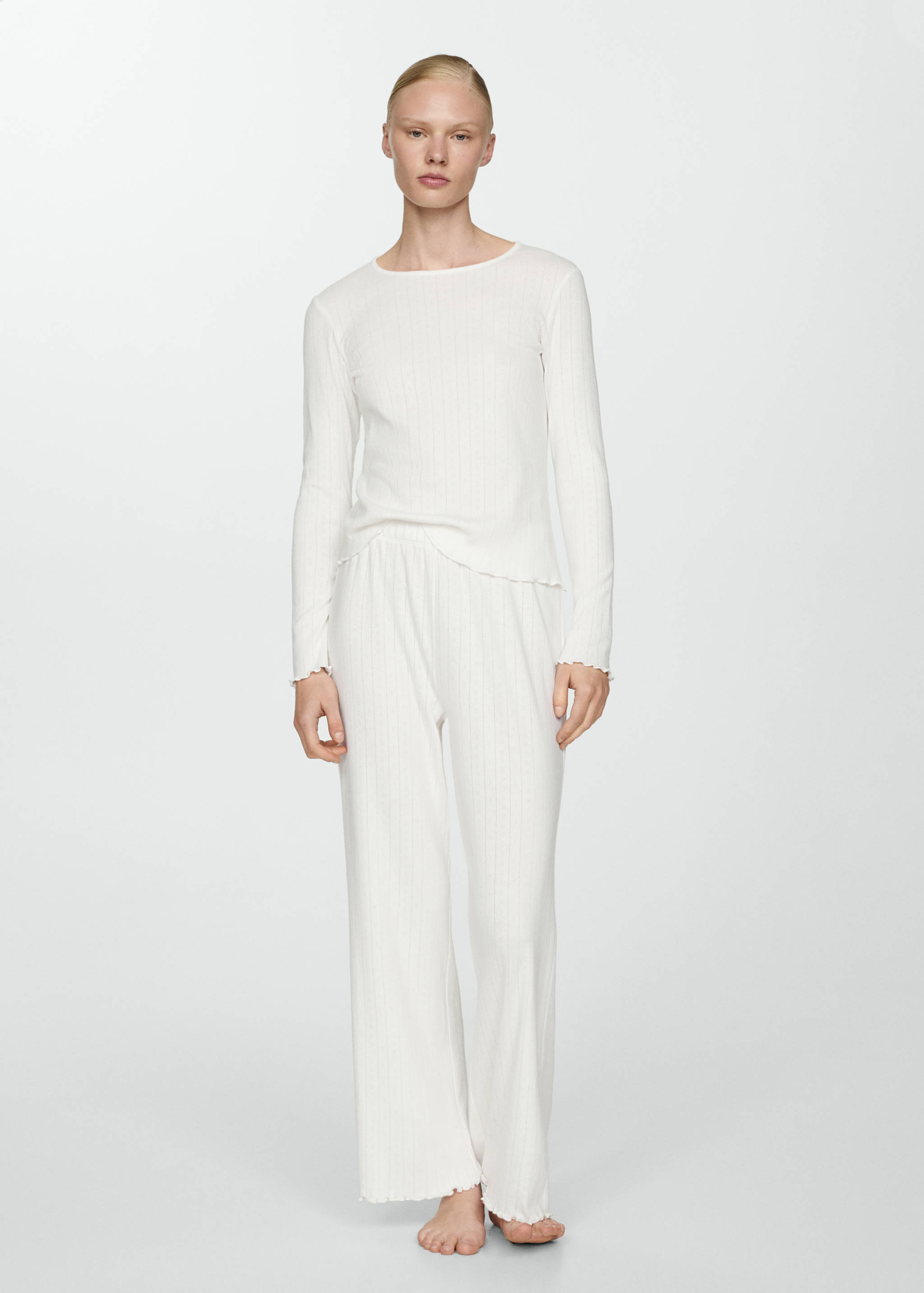 Zweiteiliger Pyjama aus Baumwolle - Allgemeine Ansicht