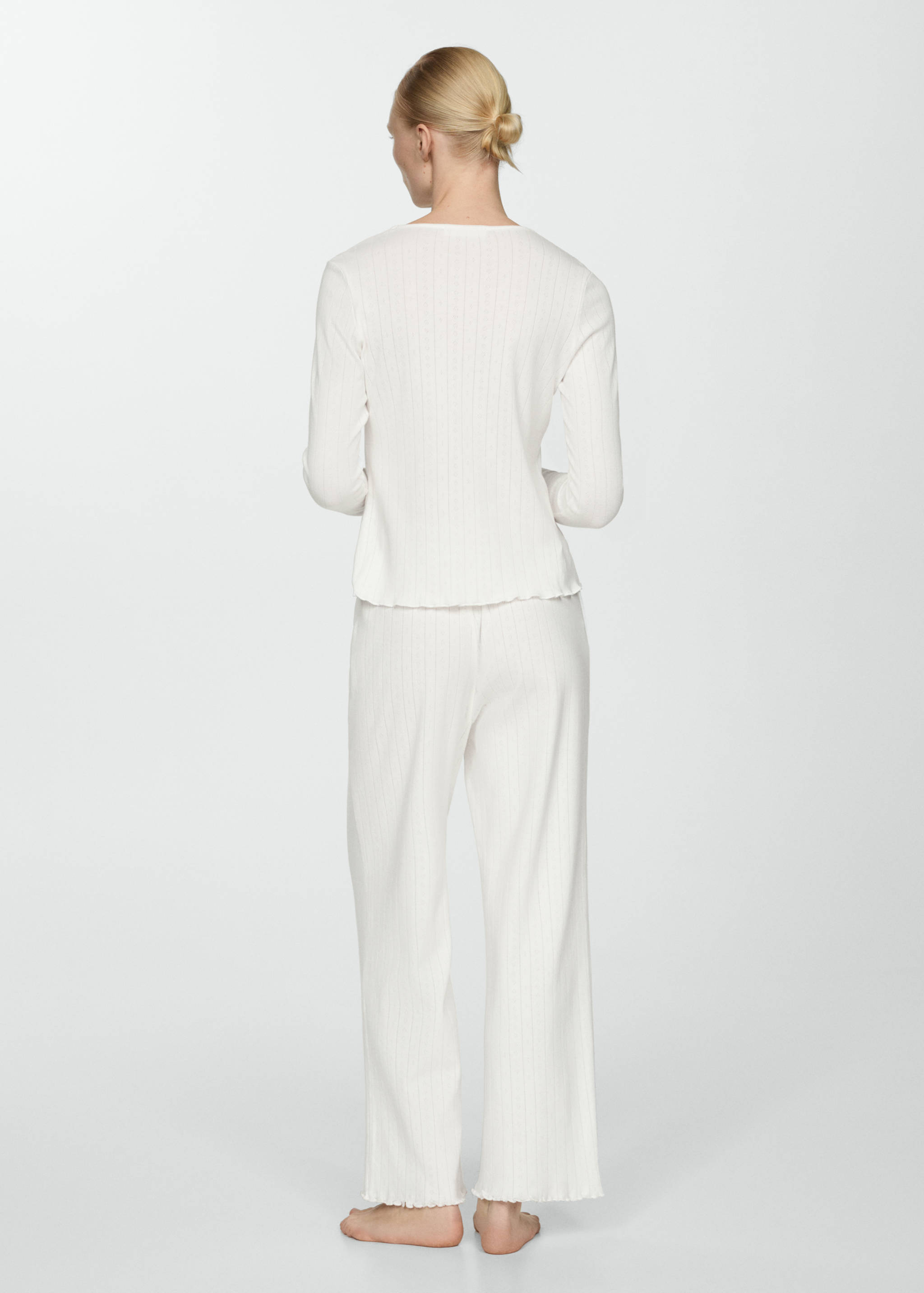 Zweiteiliger Pyjama aus Baumwolle - Rückseite des Artikels