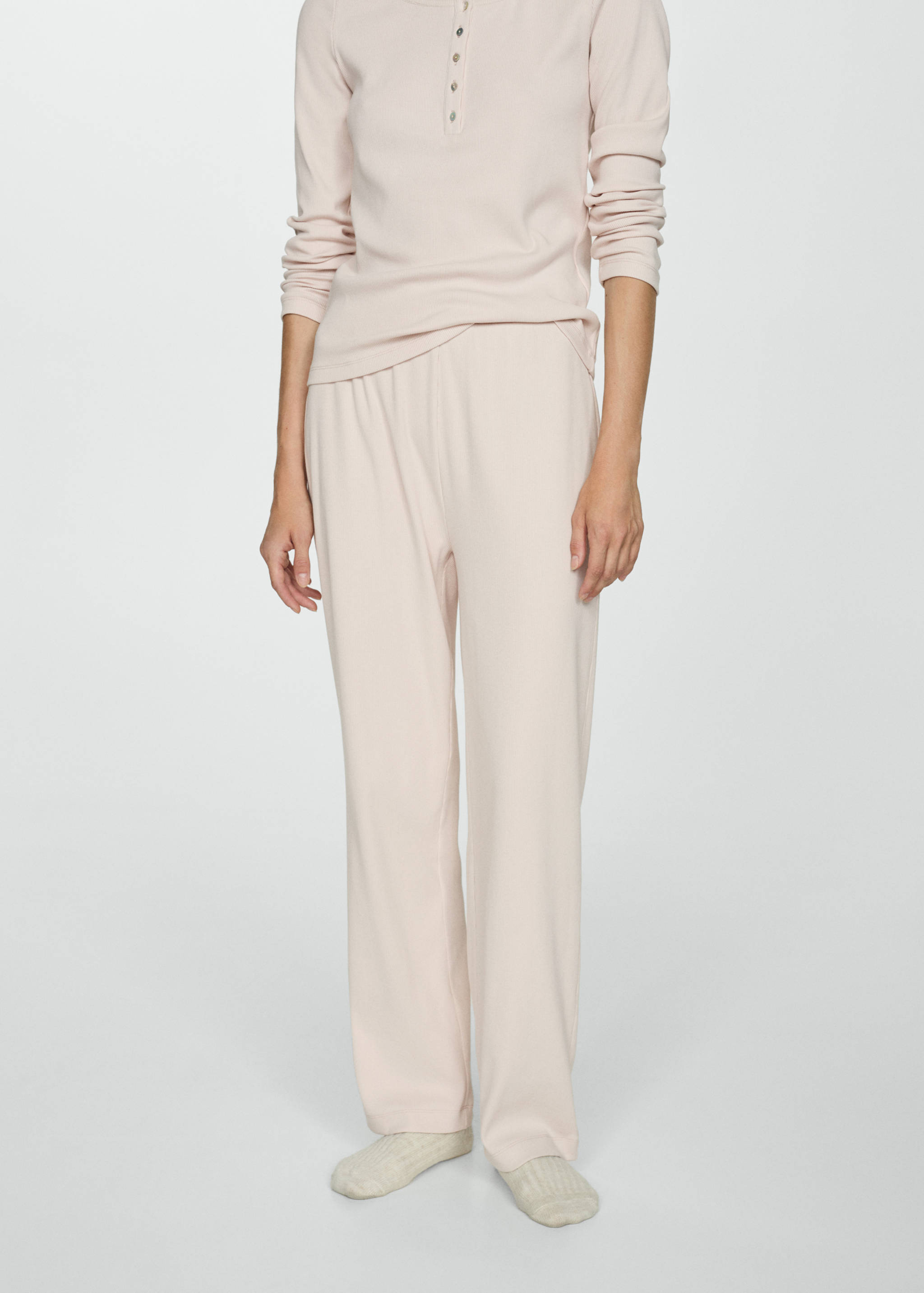 Two-piece cotton pyjamas - Medium plane